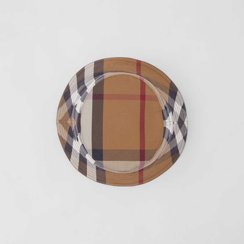 Check Cotton Canvas Bucket Hat 7