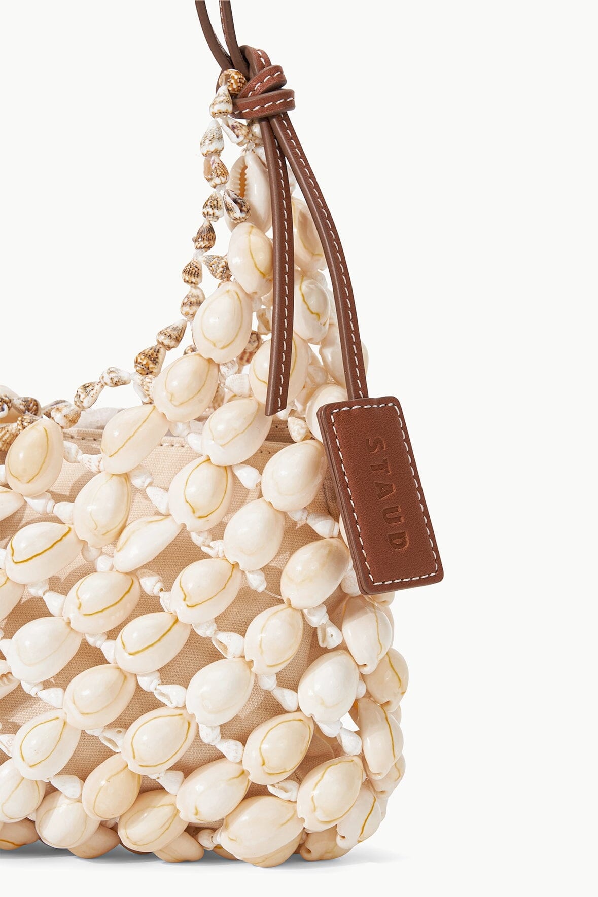 STAUD VACANZA SHELL SHOULDER BAG NATURAL TAN - 3