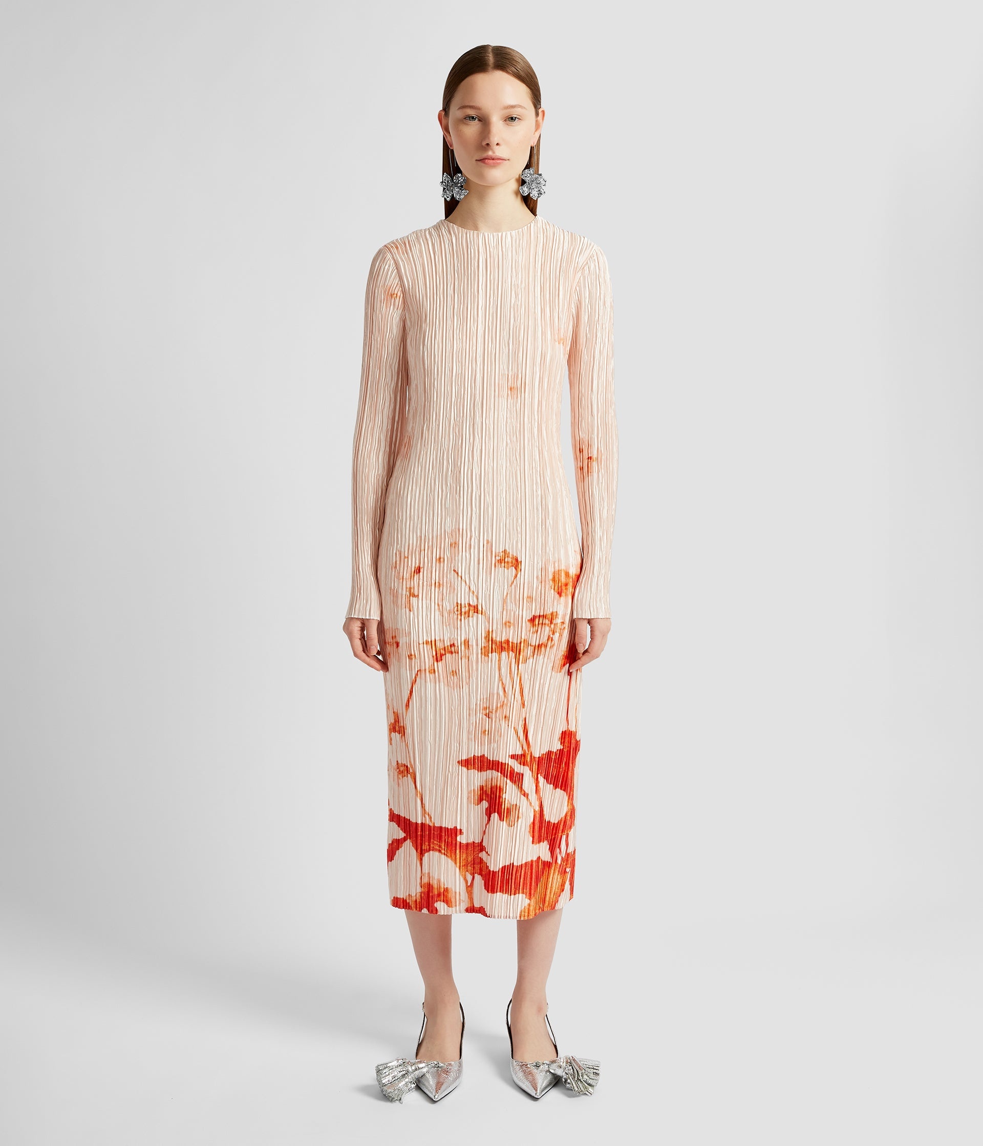 LONG SLEEVE MIDI DRESS - 2
