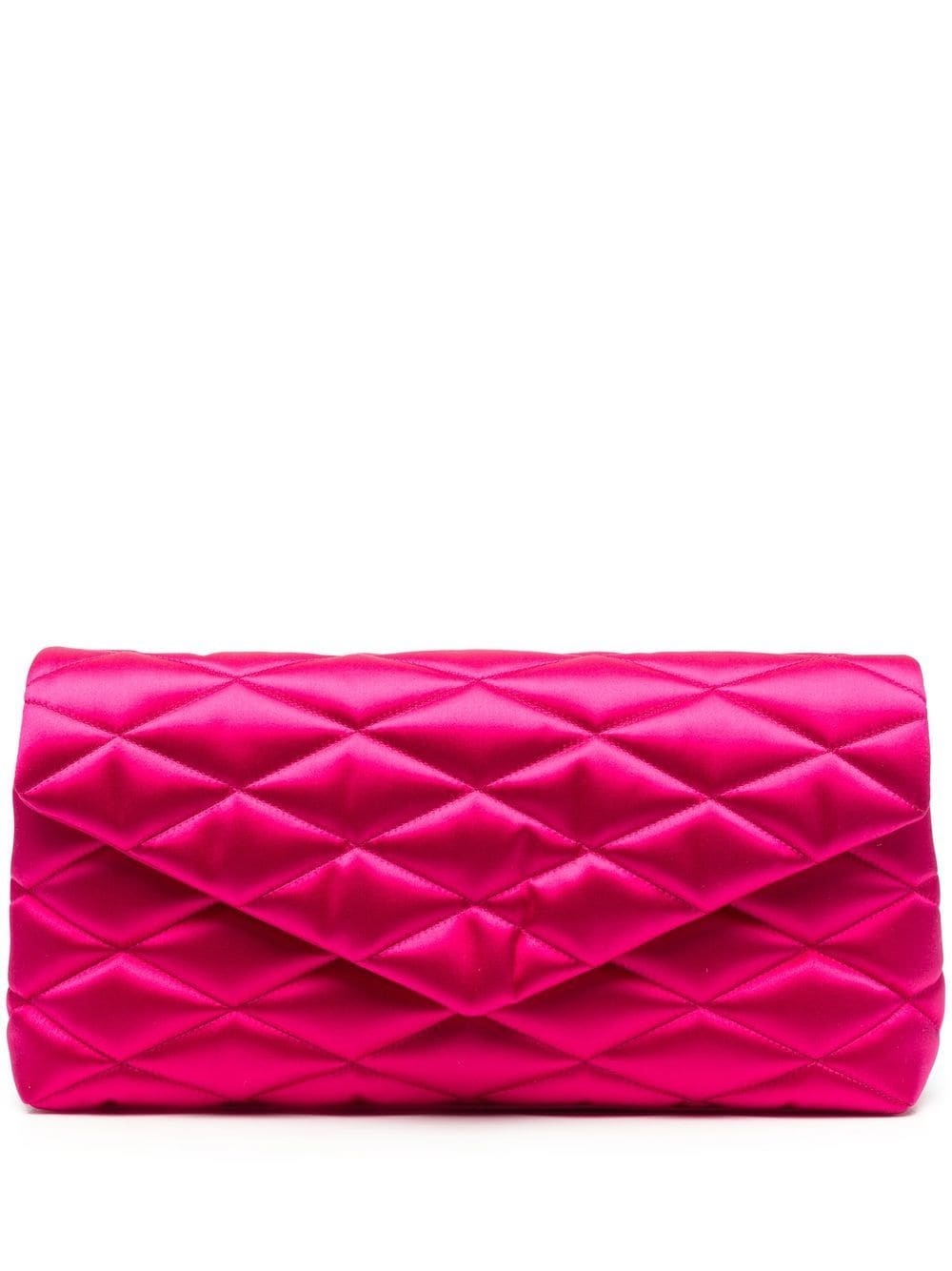 Sade Puffer quilted clutch bag - 1