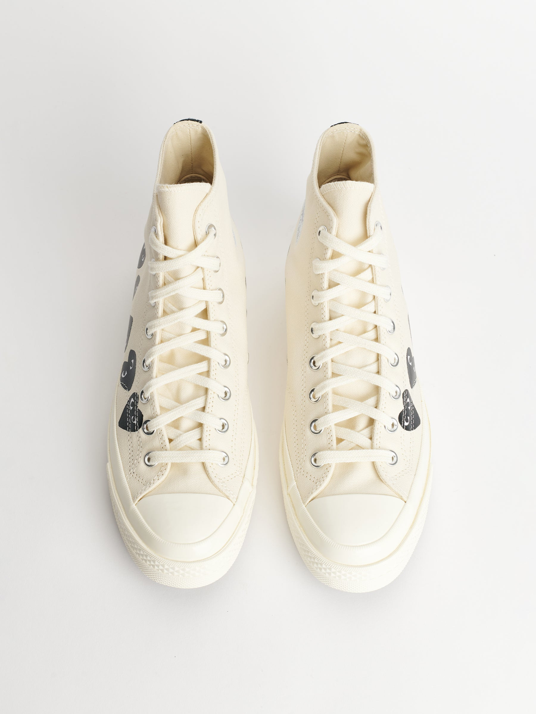 COMME DES GARÇONS PLAY X CONVERSE CHUCK 70 HI MULTI HEARTS WHITE - 5