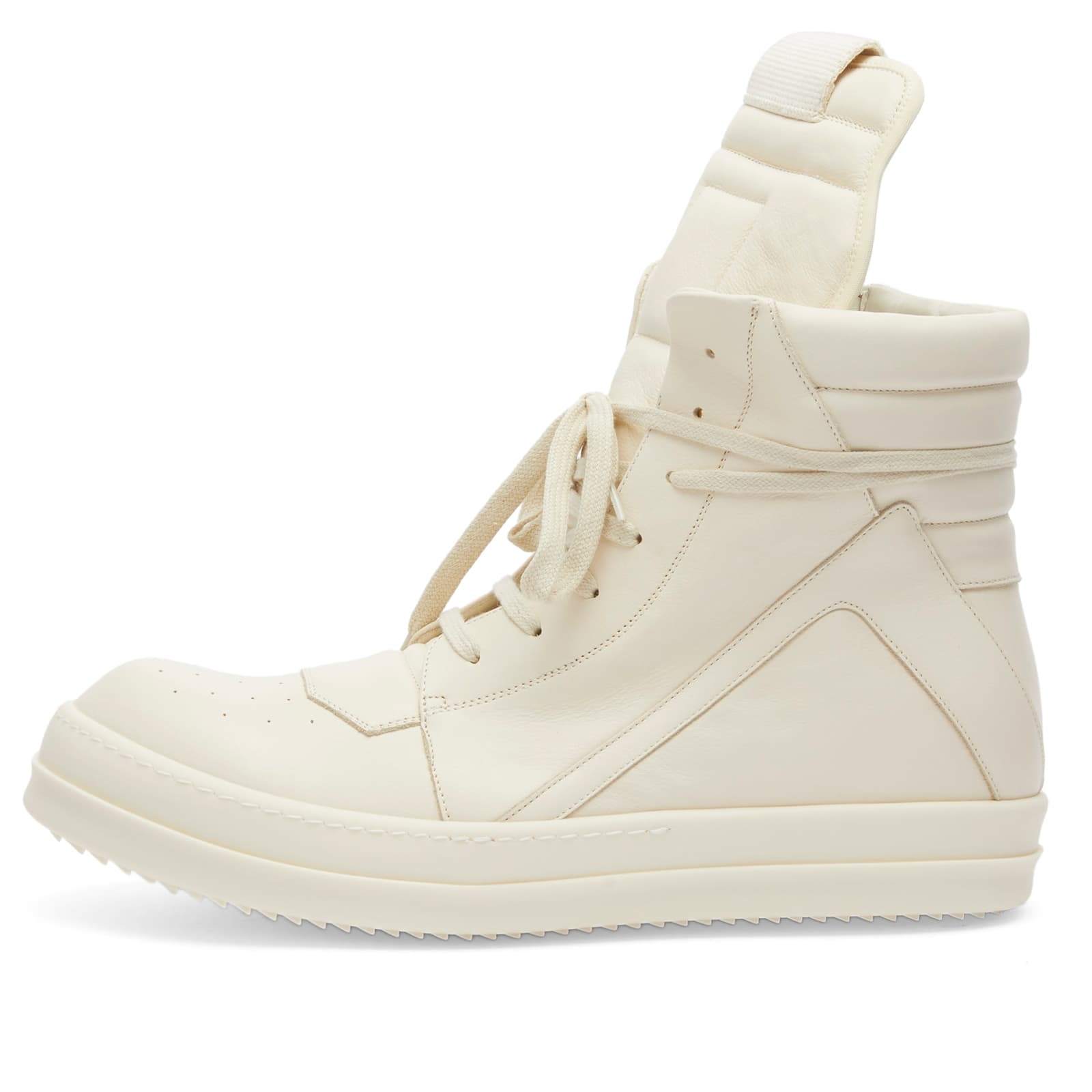 Rick Owens Leather Geobasket Sneakers - 1