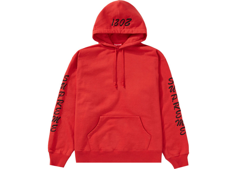 Supreme Guardian Hooded Sweatshirt Burnt Red - 1