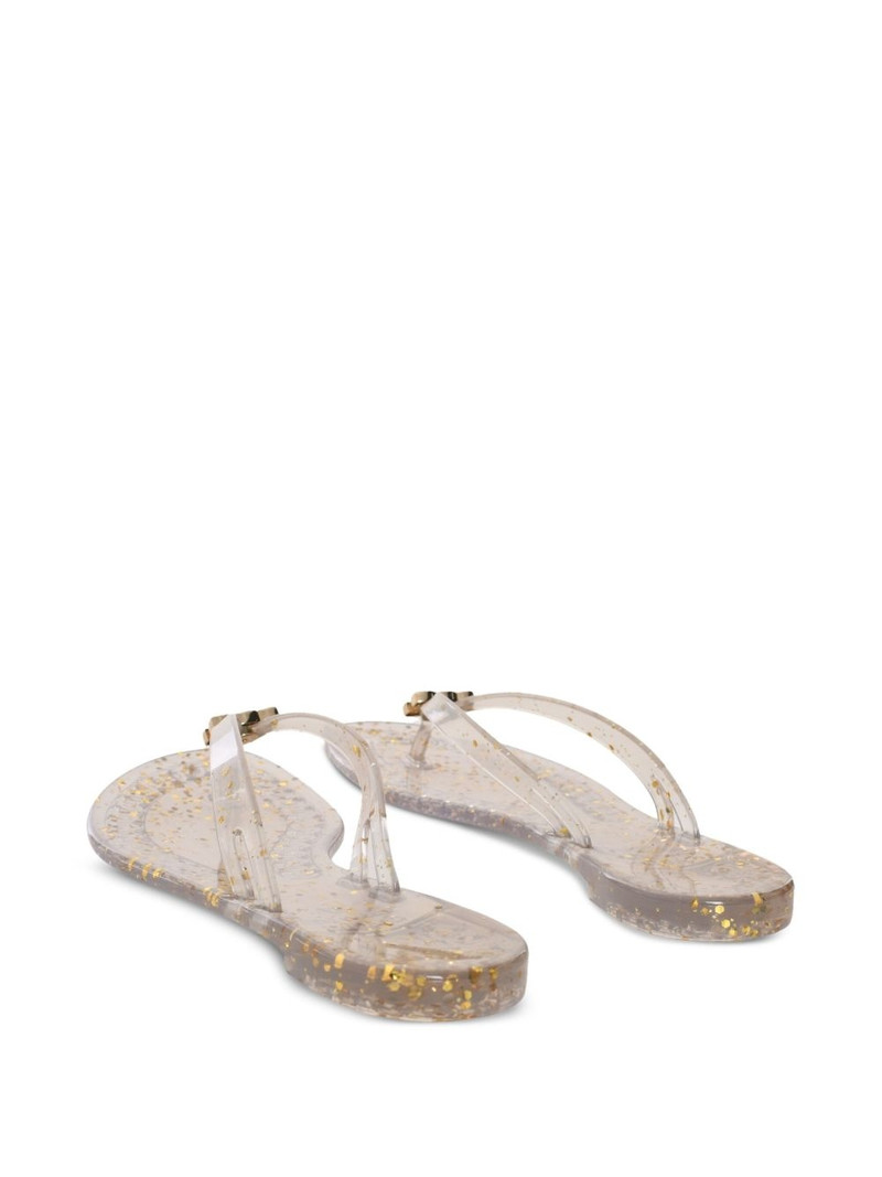 glitter-detail flip flops 3