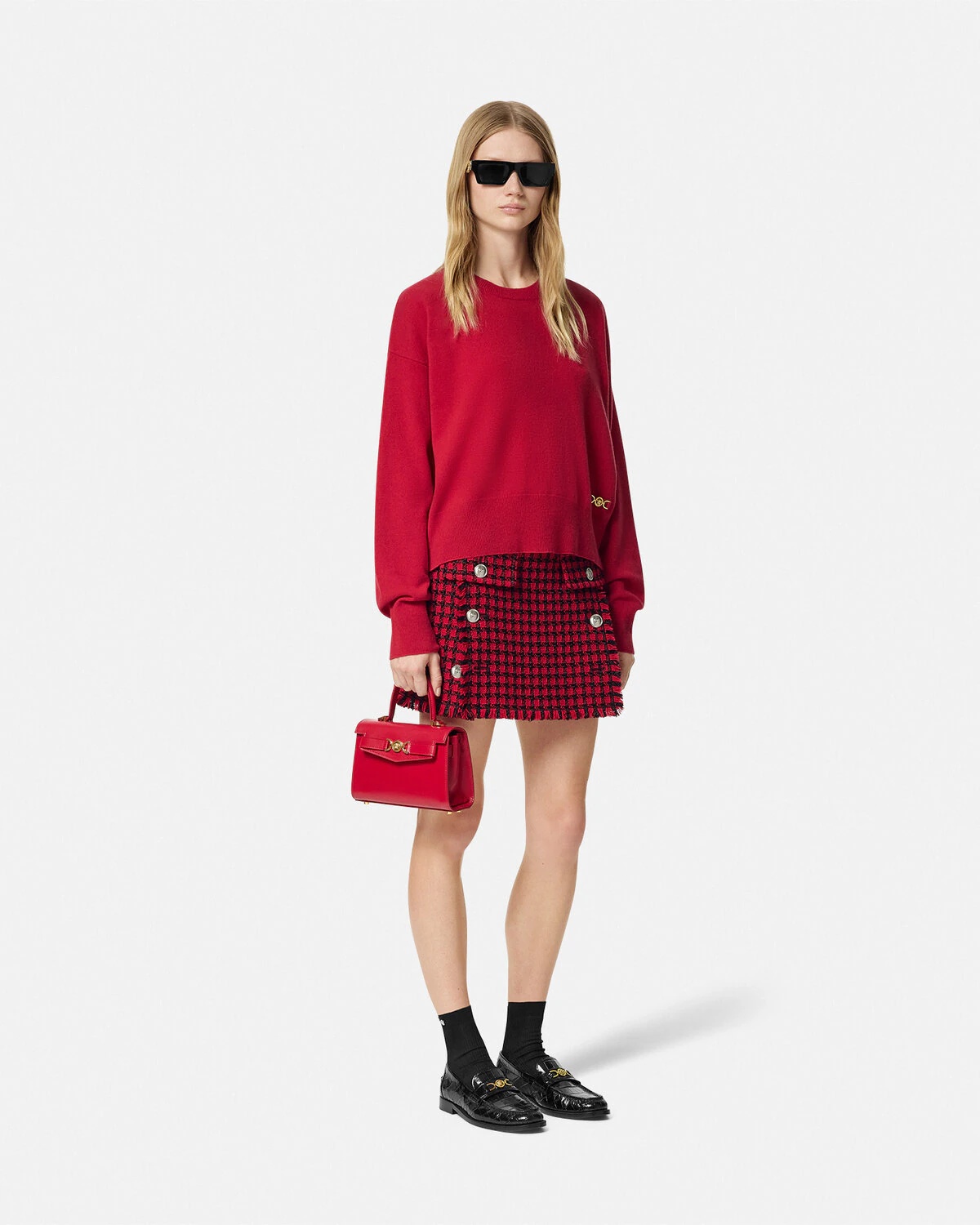 Cashmere-Blend Knit Boxy Sweater - 2