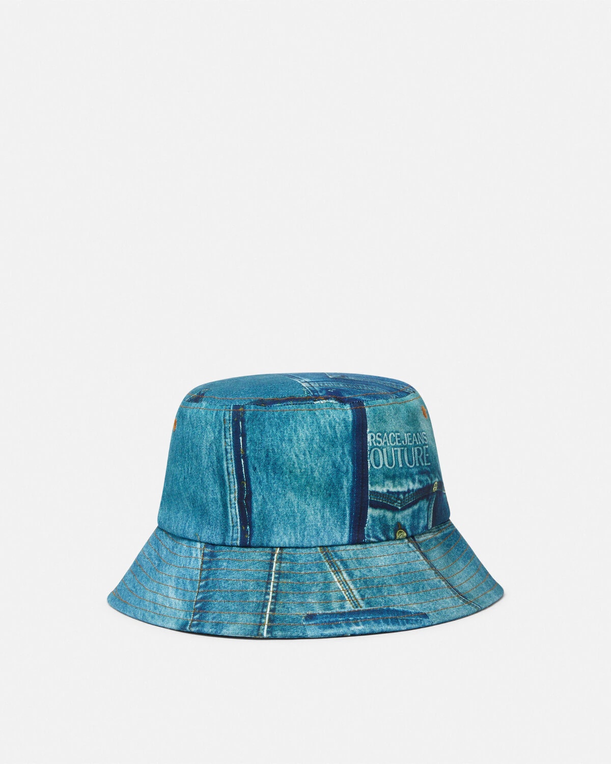 Patchwork Denim Bucket Hat - 2