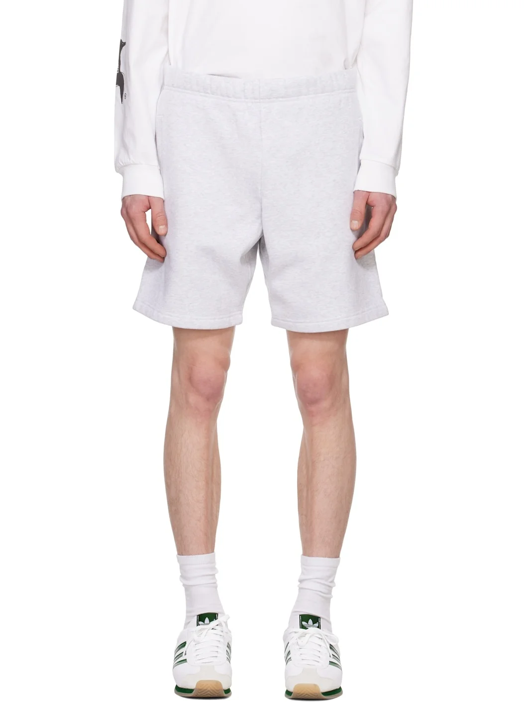 Gray Chase Sweat Shorts - 1