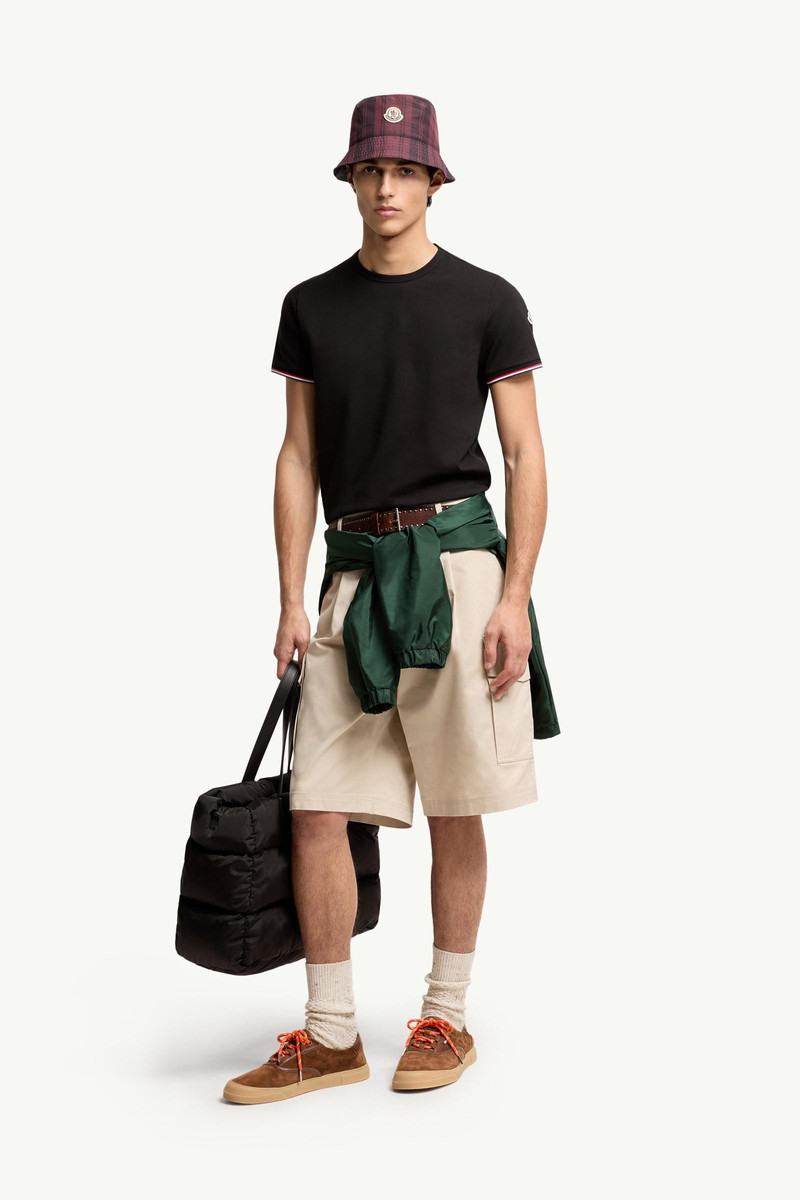 Moncler Tricolor-Trimmed Cotton T-Shirt outlook