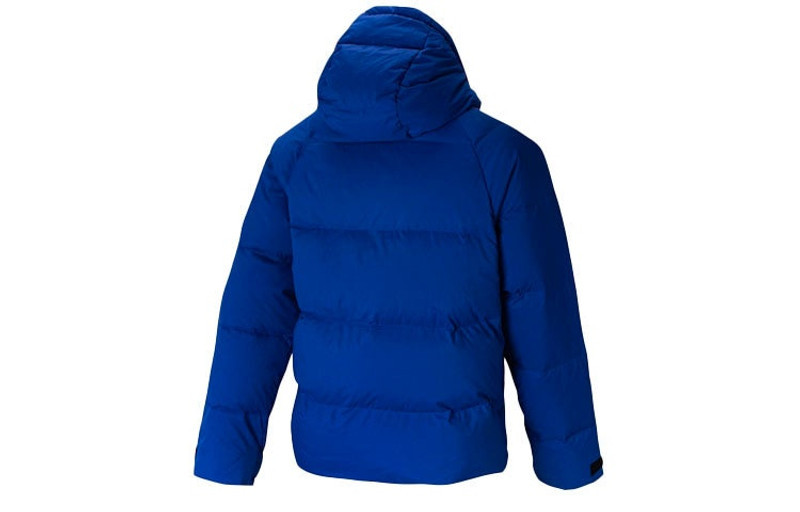 adidas adidas Full-length zipper Cardigan Sports Down Jacket Blue FT2486 outlook