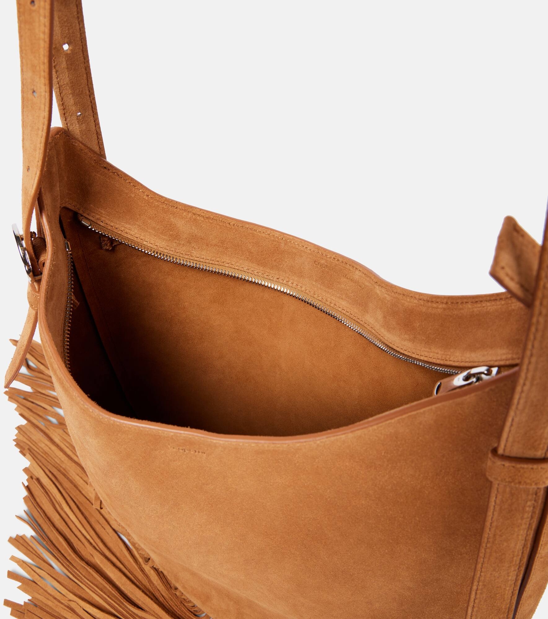 Fringed suede shoulder bag - 3