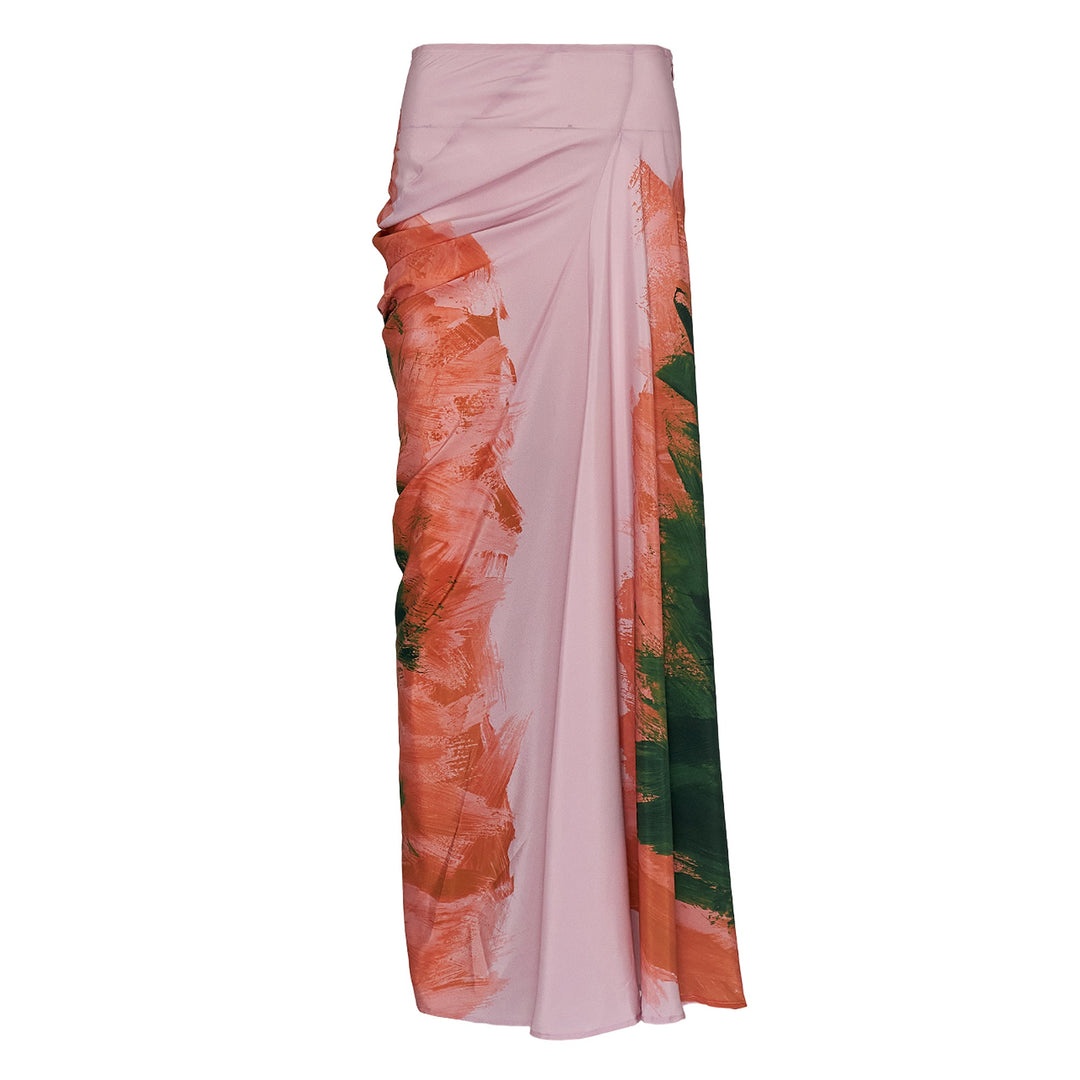 Brushstrokes Long Skirt - 1