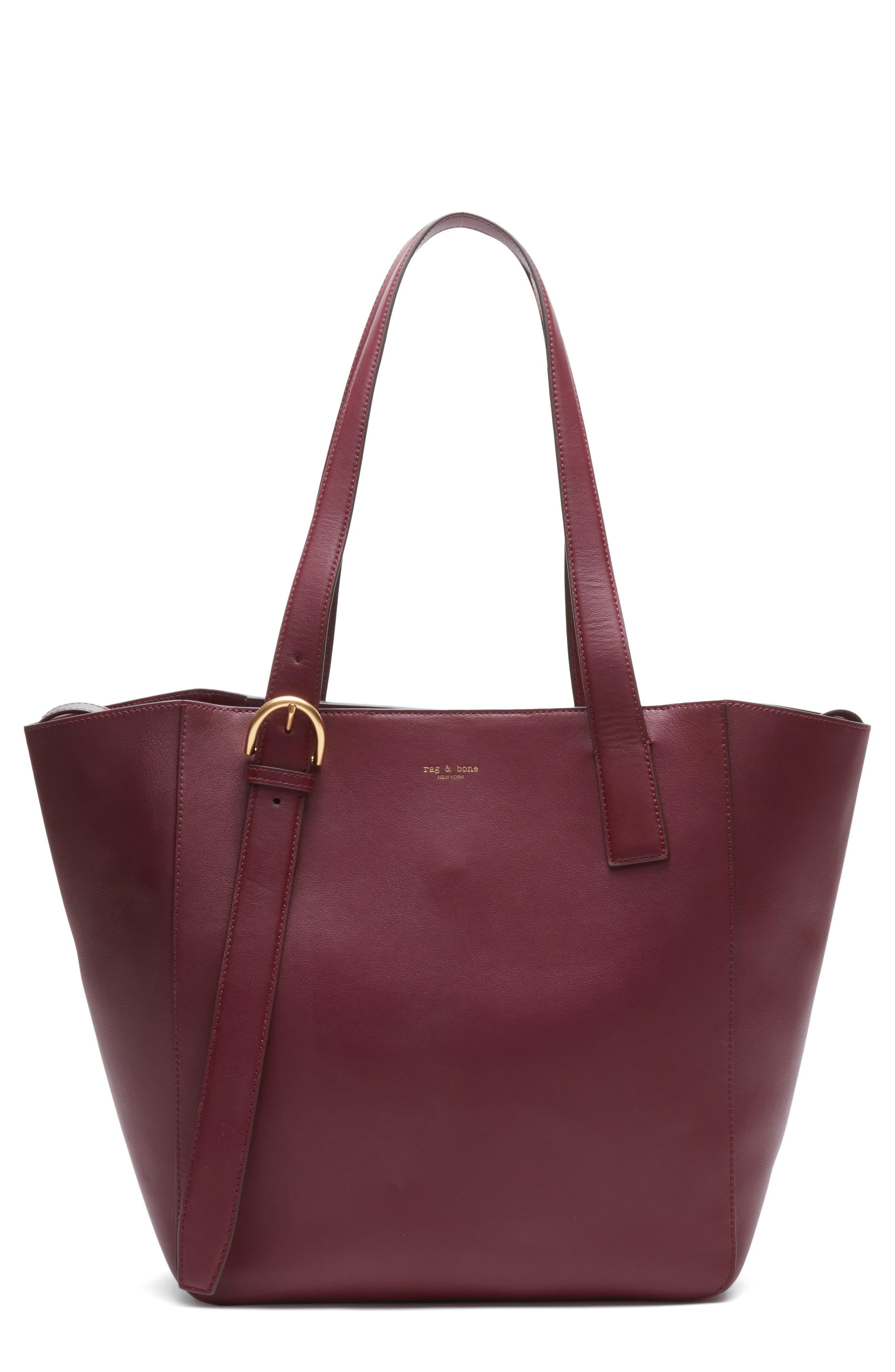 rag & bone Parker Leather Tote in Garnet at Nordstrom - 1