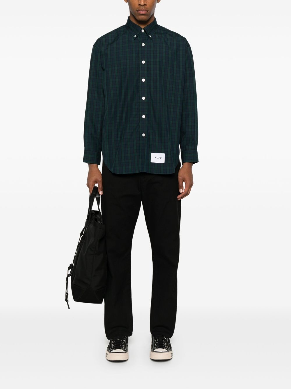 plaid-check shirt - 2