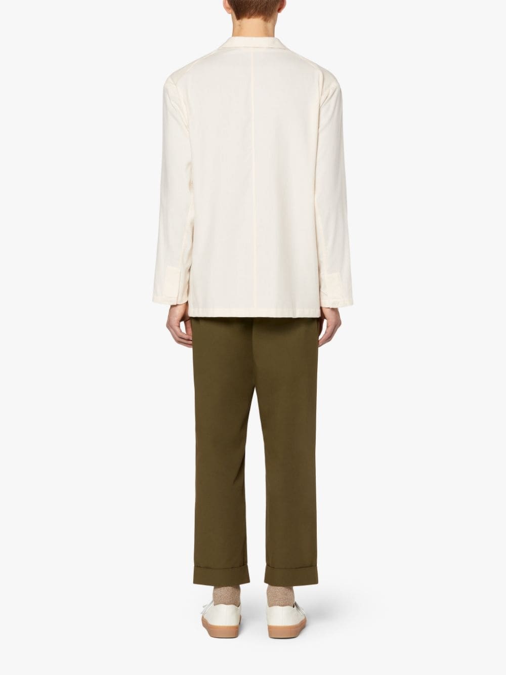 PEMBROKE ECRU COTTON & WOOL JACKET | GSC-104 - 3