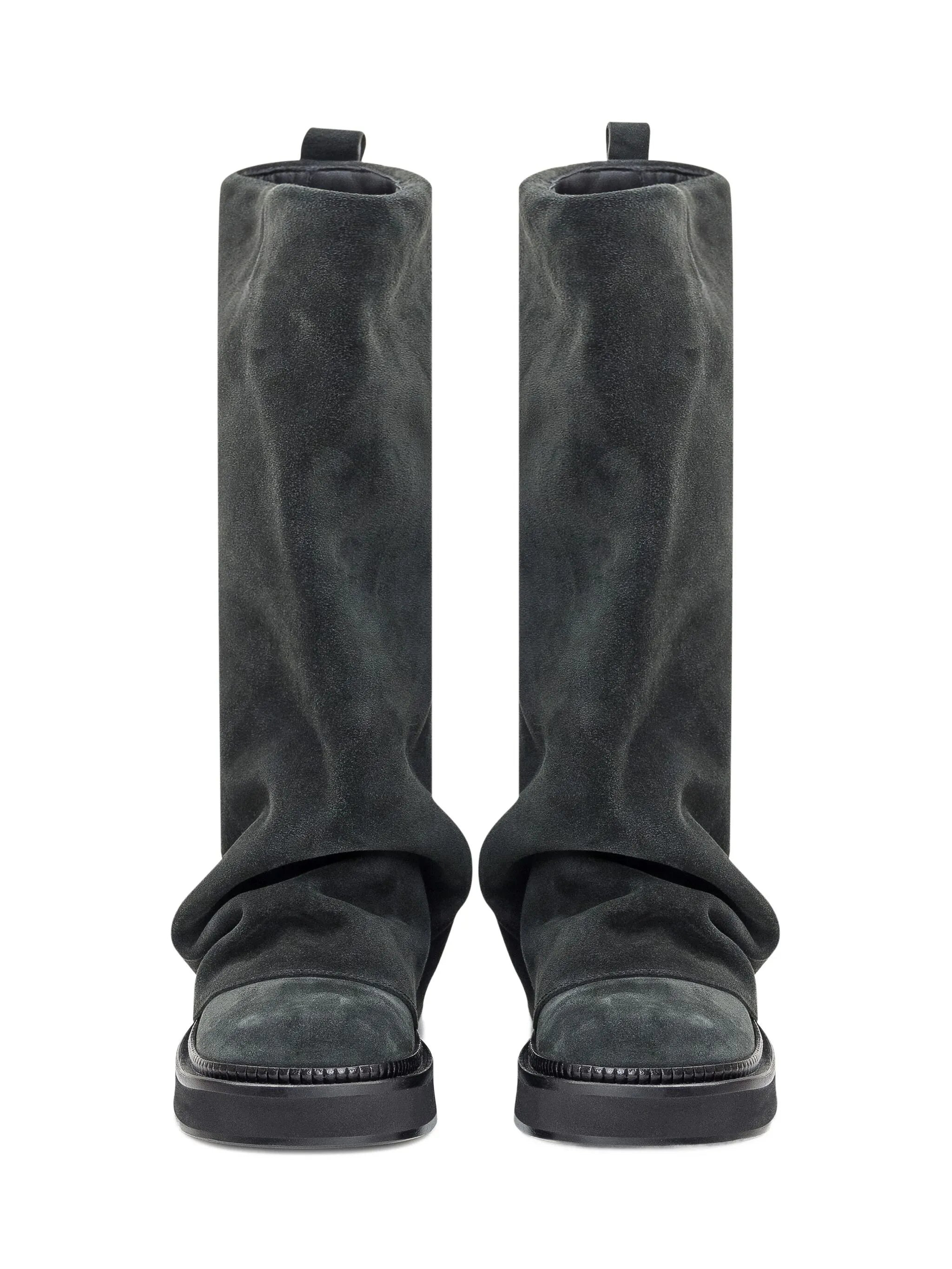 The Attico Slouch Suede Knee-high Boots - 3