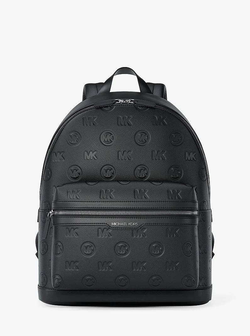 Cooper Medium Logo Debossed Dome Backpack - 1