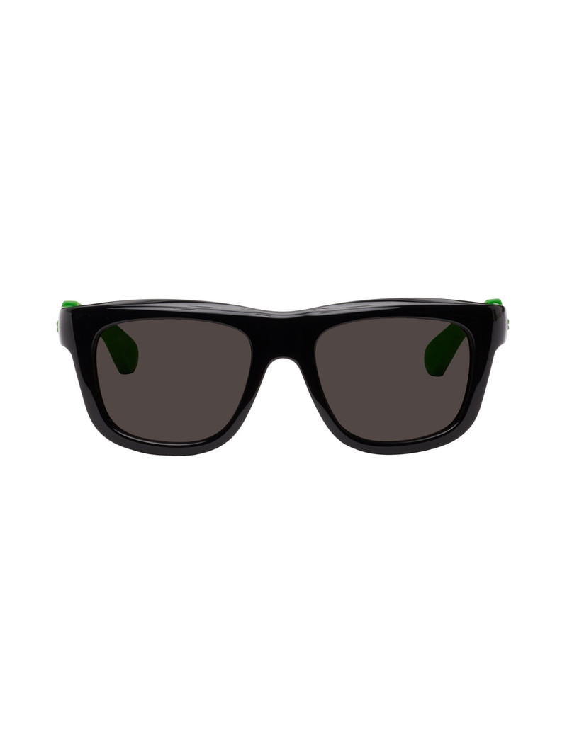Black & Green Square Sunglasses 1