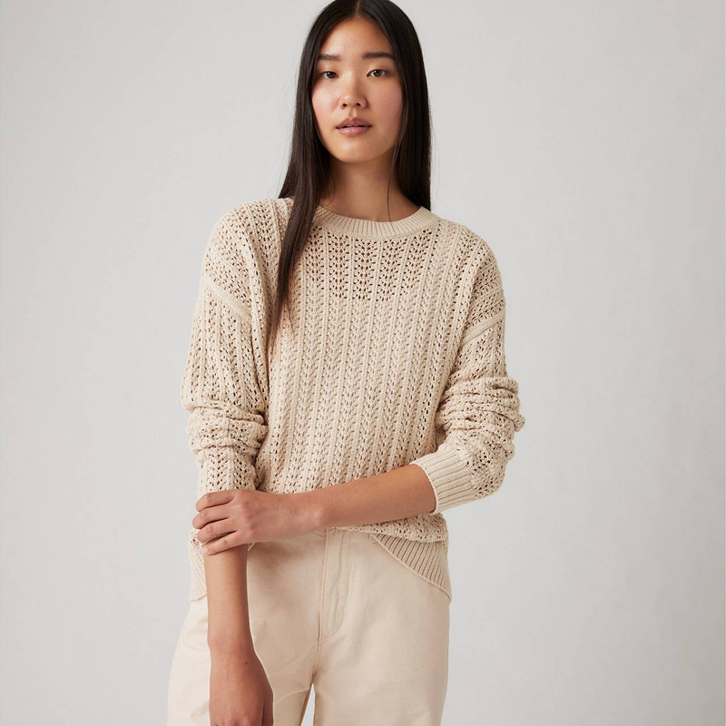 Levi's SUNRISE COTTON LINEN CROCHET SWEATER outlook
