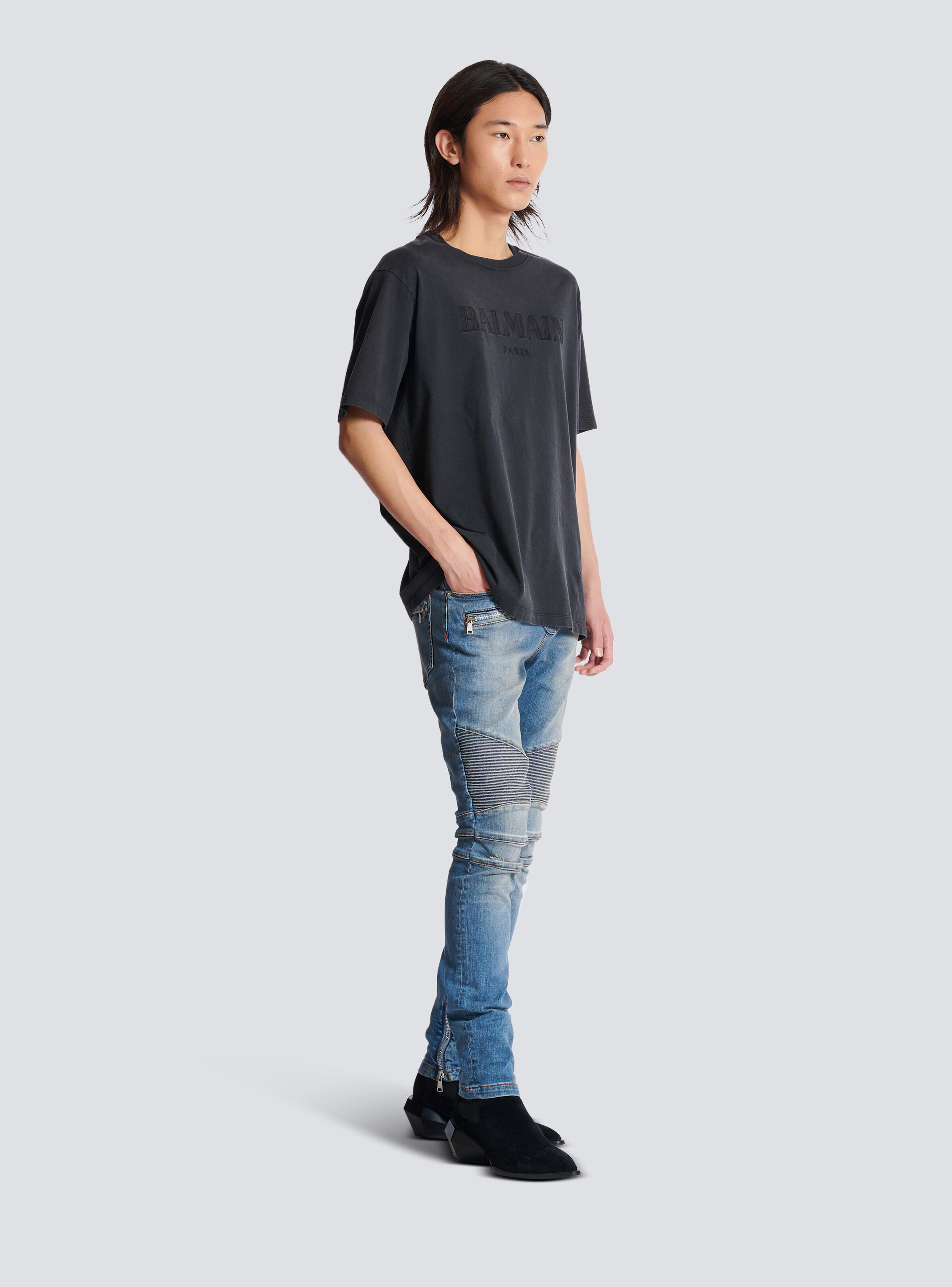 Vintage Balmain embroidered T-shirt - 3