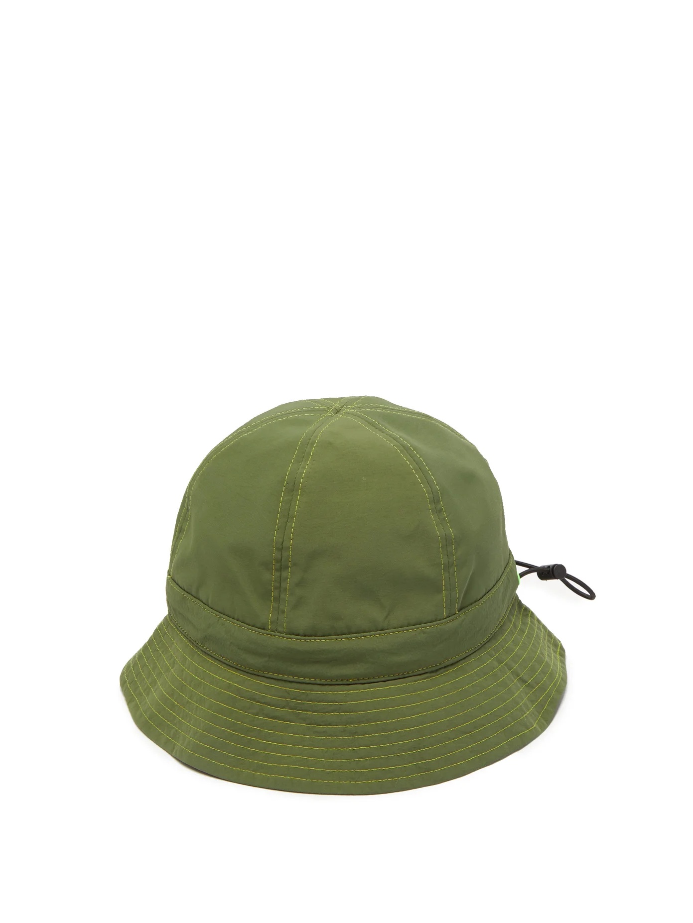 Topstitched drawstring bucket hat - 1