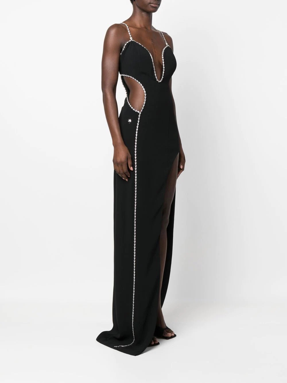 embellished sleeveless maxi dress - 3