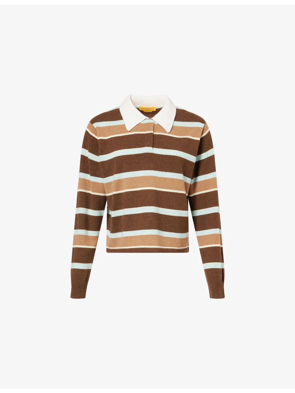 Cropped Striped Cashmere Rugby shirt - 1