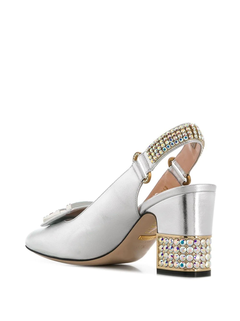 crystal G embellished pumps - 3