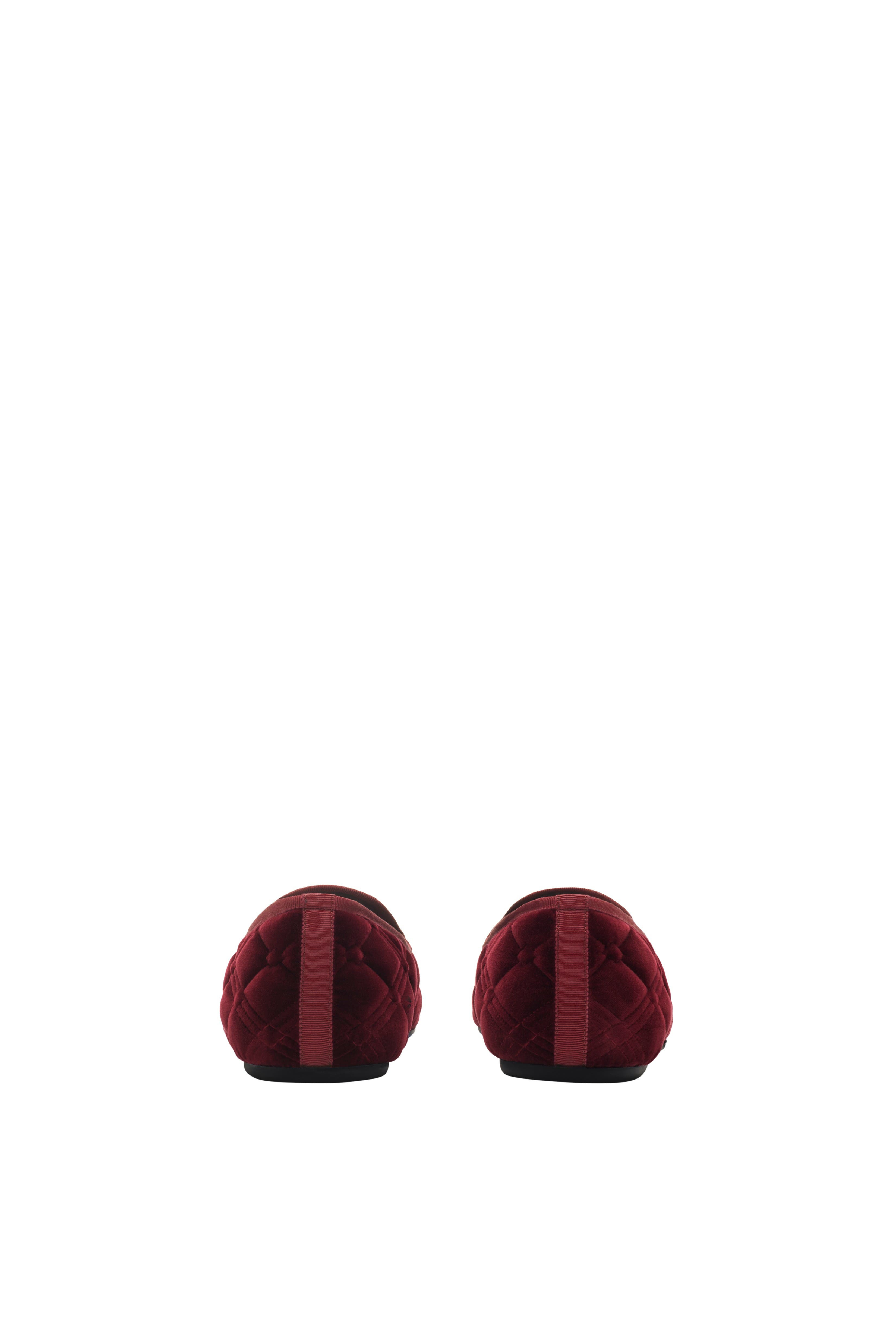 burberry Quilted Velvet Estate Slippers in Wine Red at Nordstrom - 3