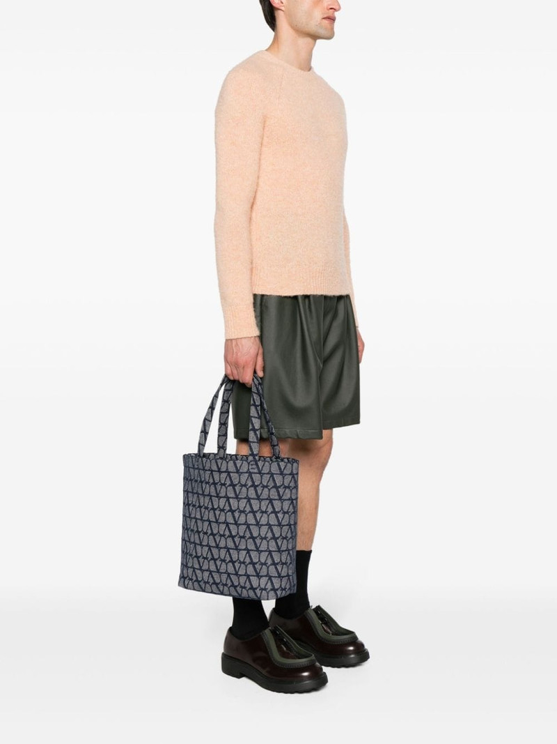 Valentino Vlogo denim tote bag outlook