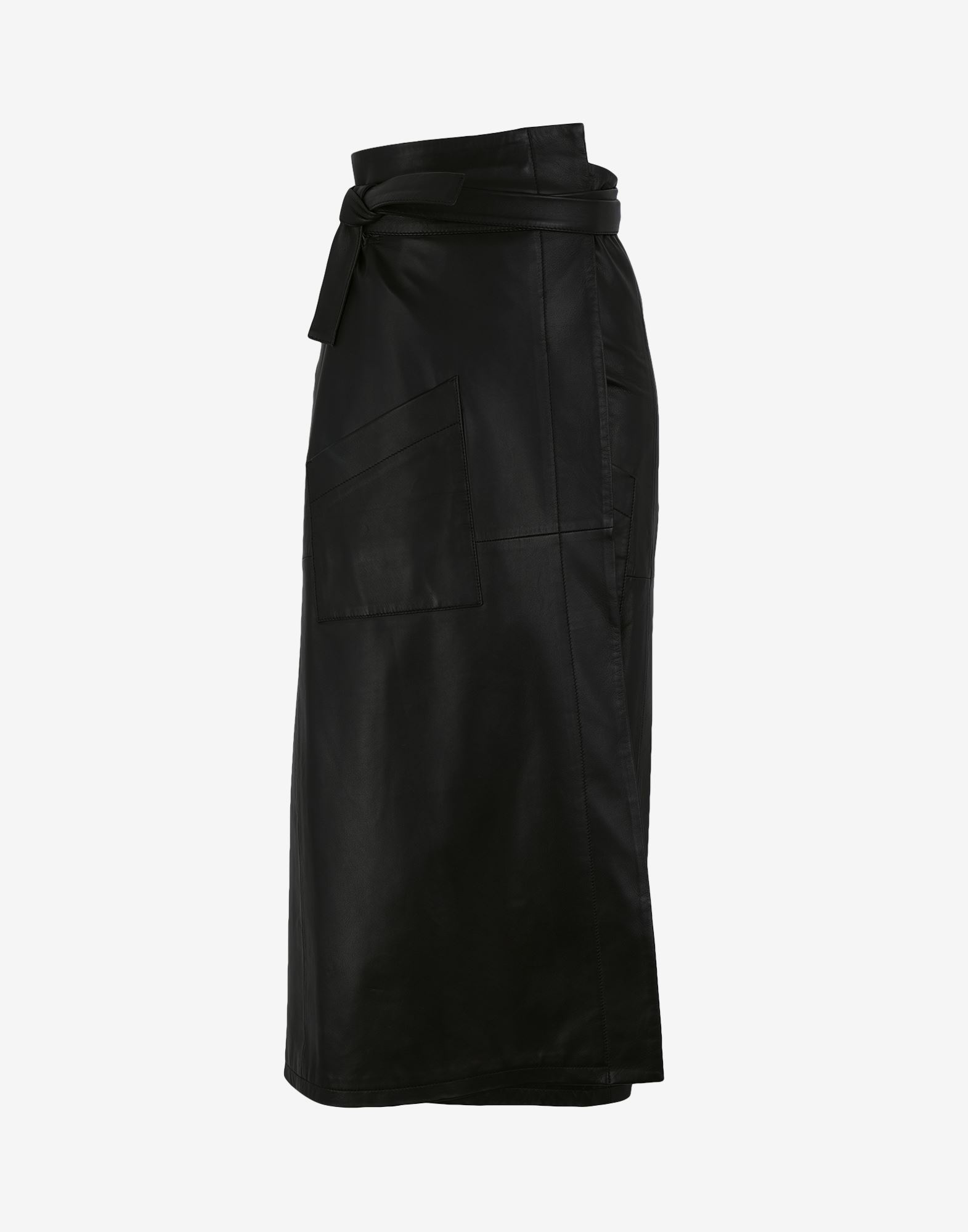 Leather wrap skirt - 1