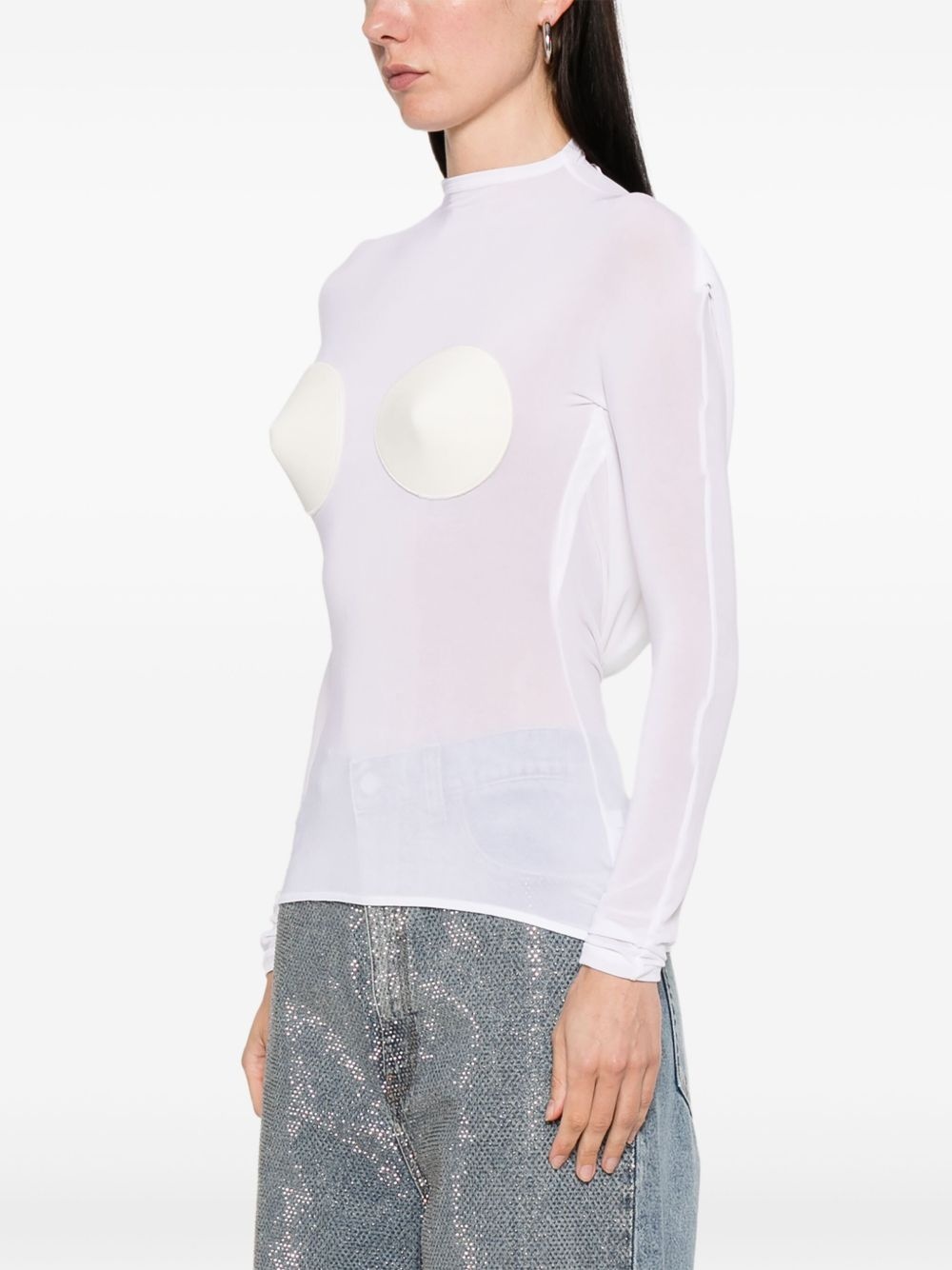conical  long-sleeve top - 3
