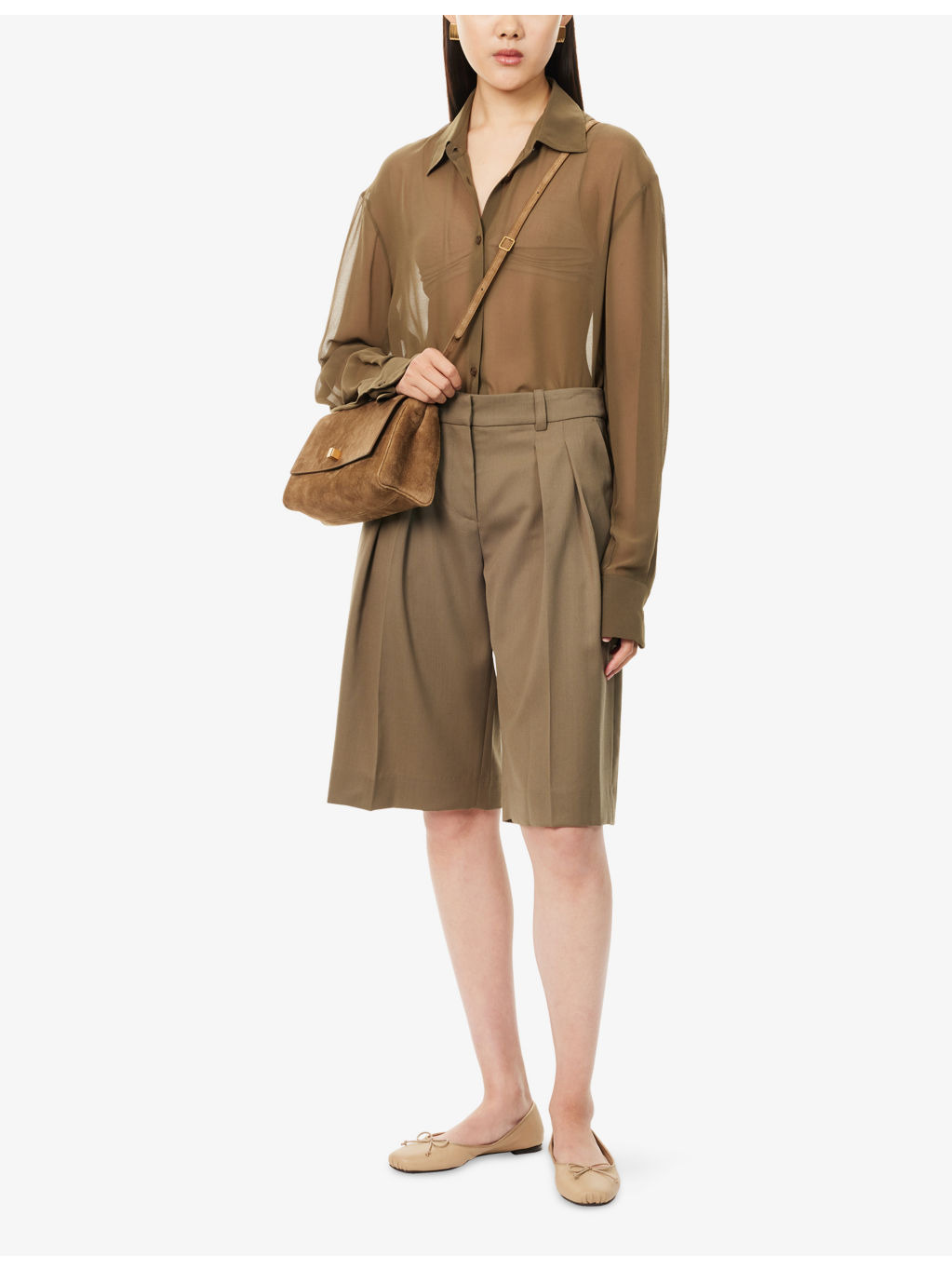 Bilbao Pleated Wool Bermuda Shorts - 2