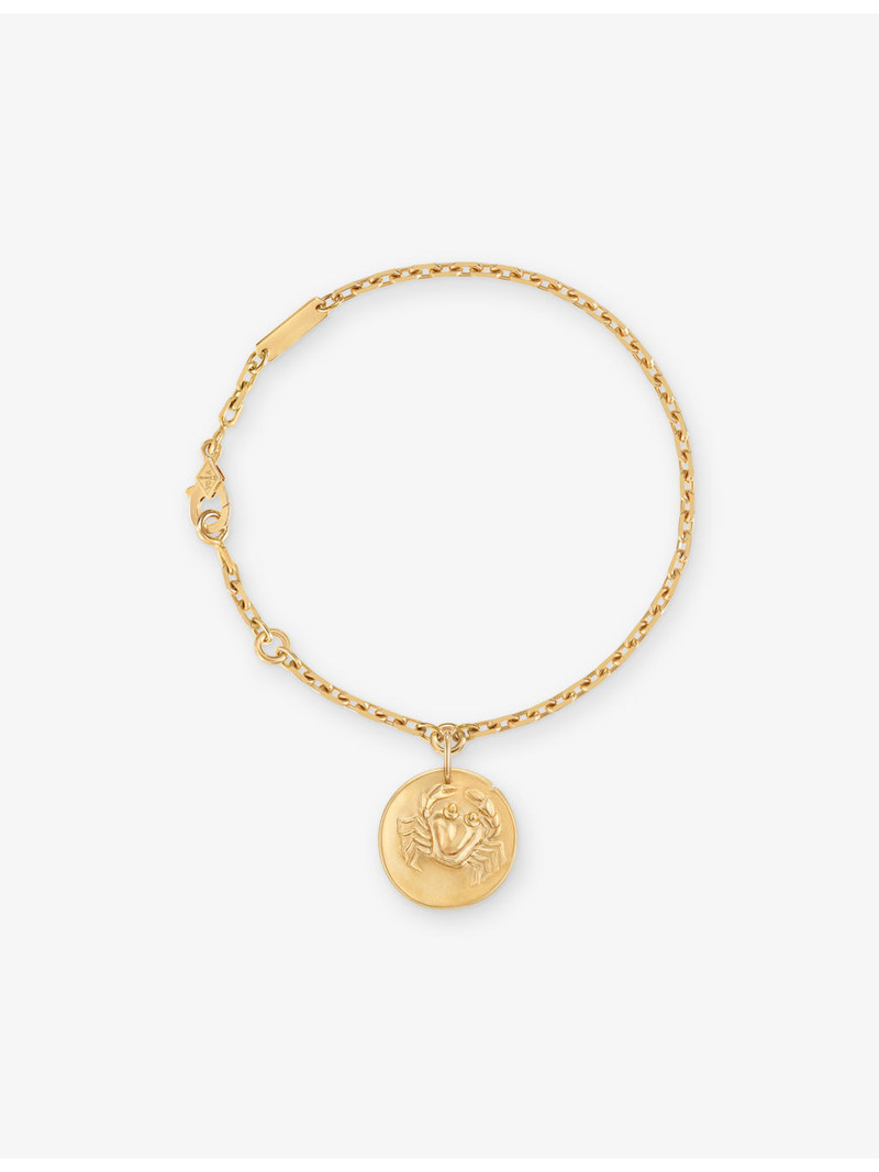 Zodiaque Medal Cancer 18ct Yellow-Gold Bracelet 1