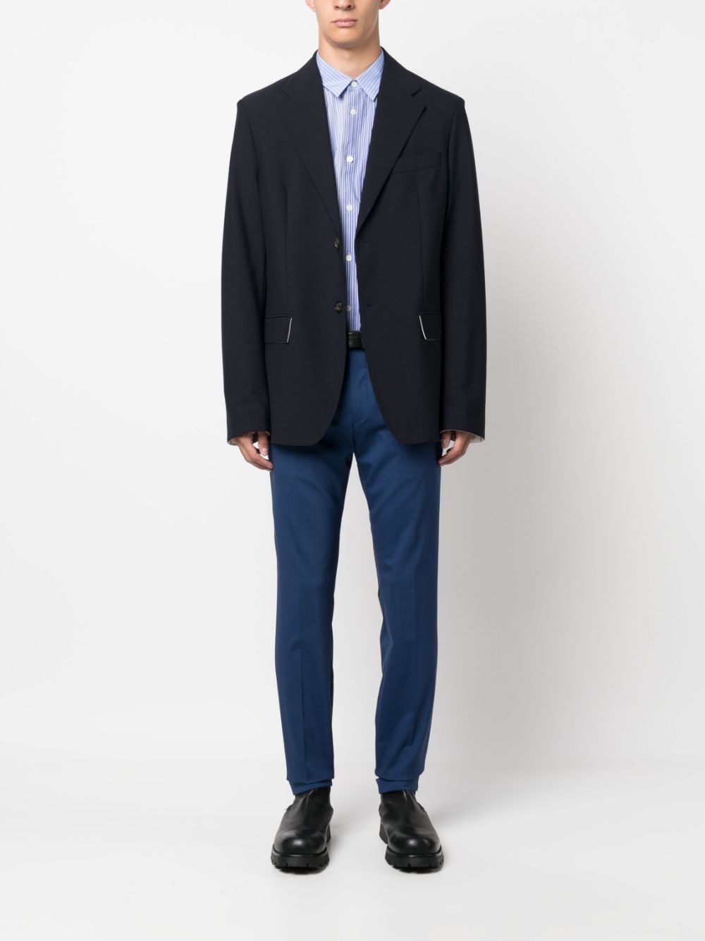 slim-cut tailored trousers - 2