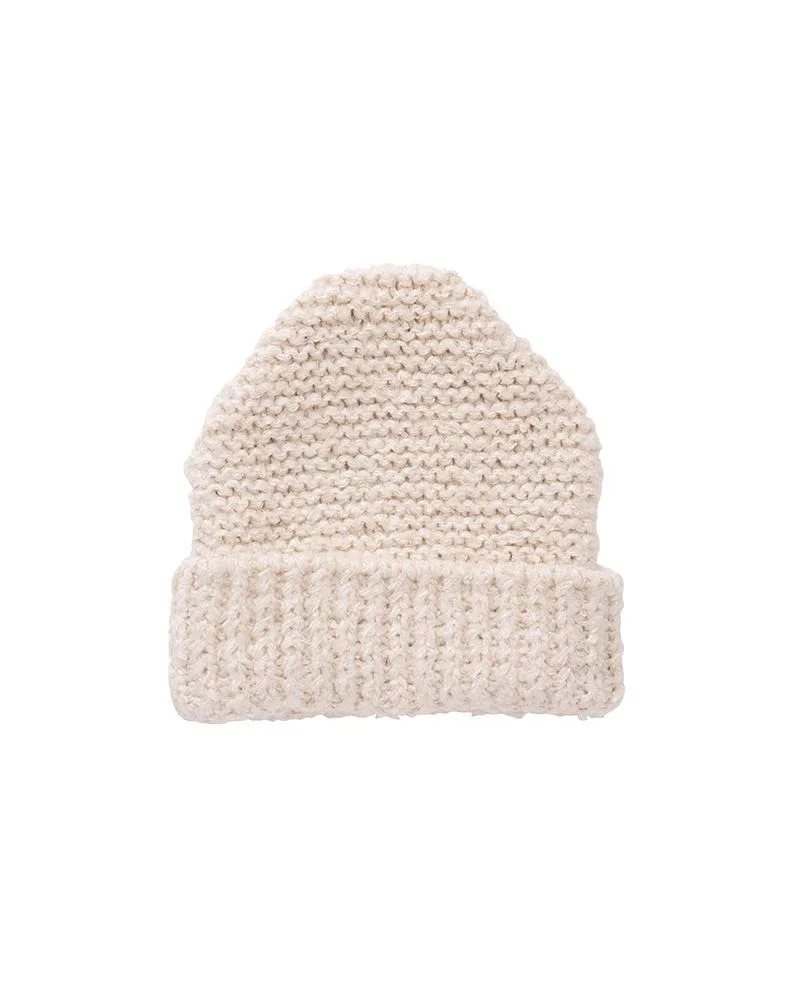 KNIT CAP (MAWATA) W IVORY - 1