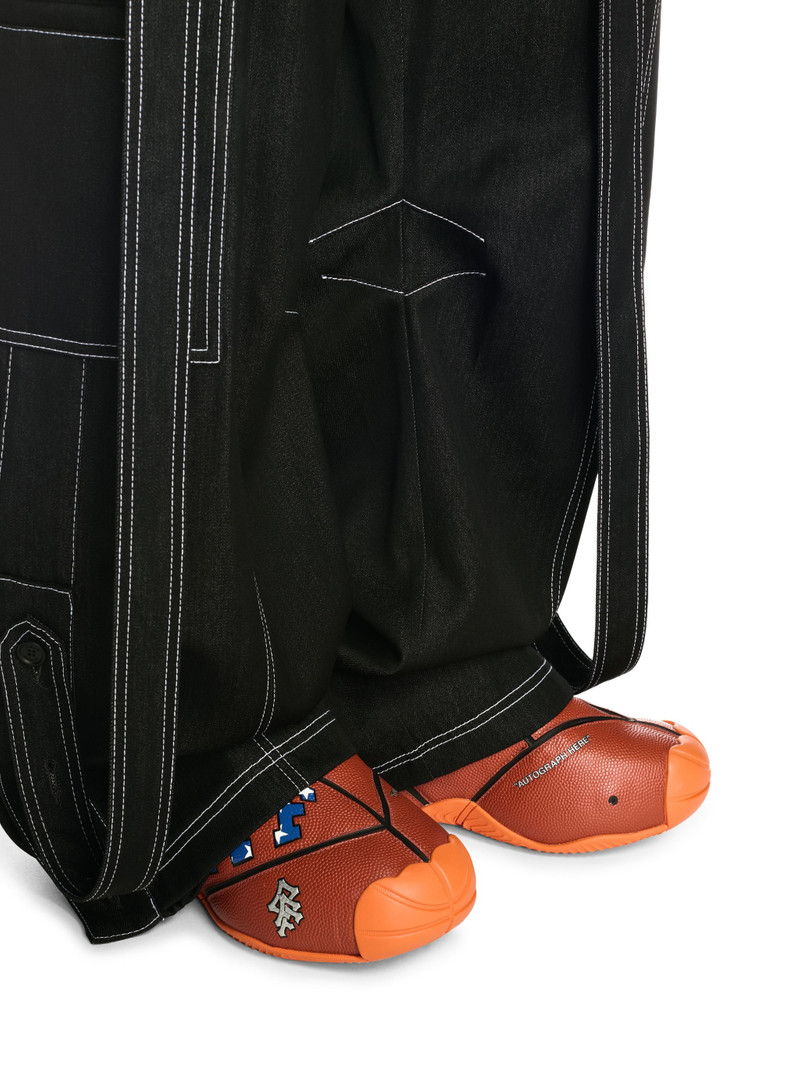 Black Stitch Twill Samurai Cargo Pants 5