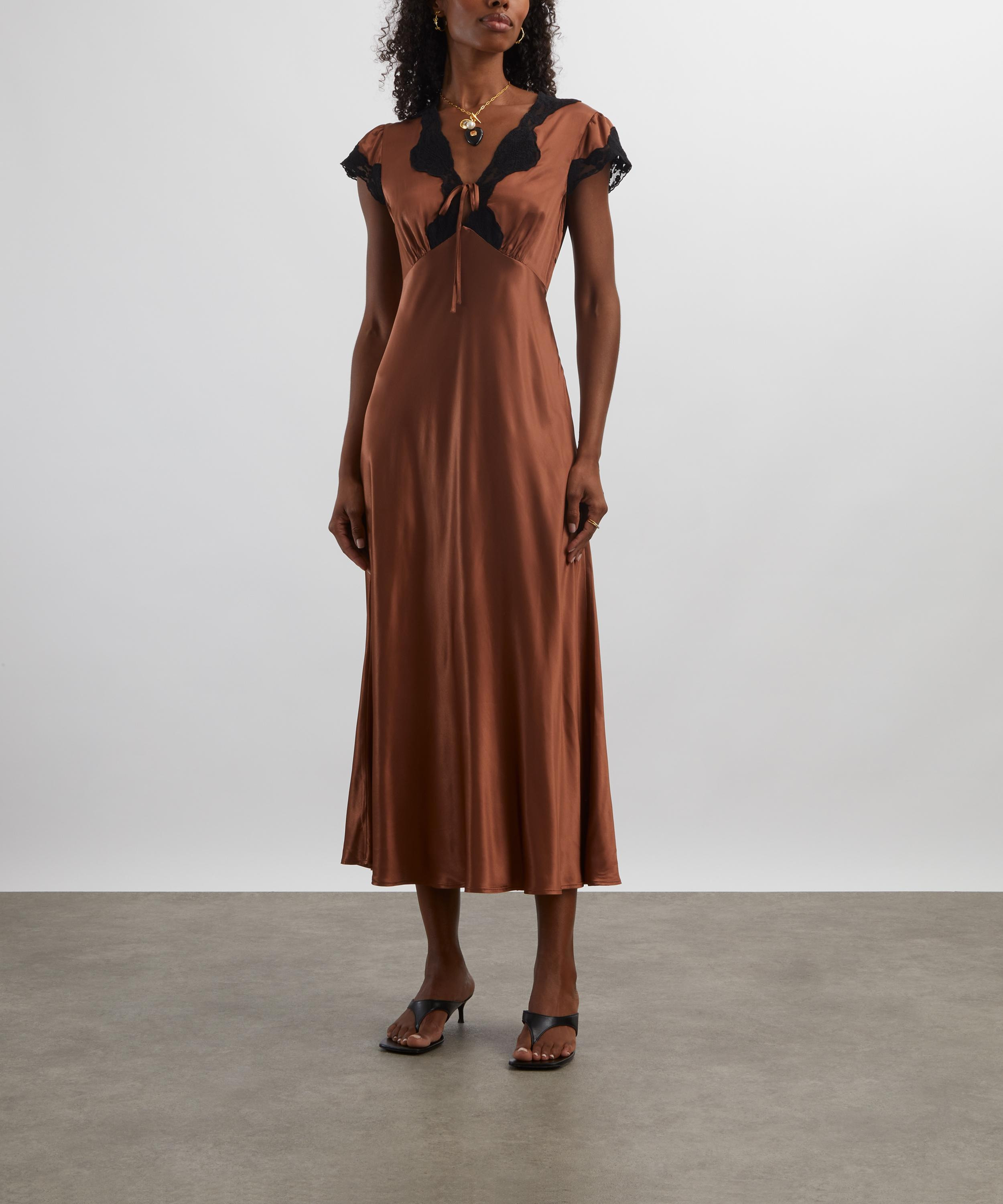 Amari Bronze Midi Dress - 3