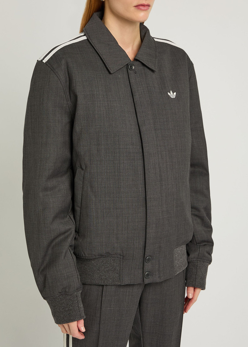WALES BONNER Adidas X Wales Bonner X Wales Bonner Quilted Wool-blend Jacket outlook
