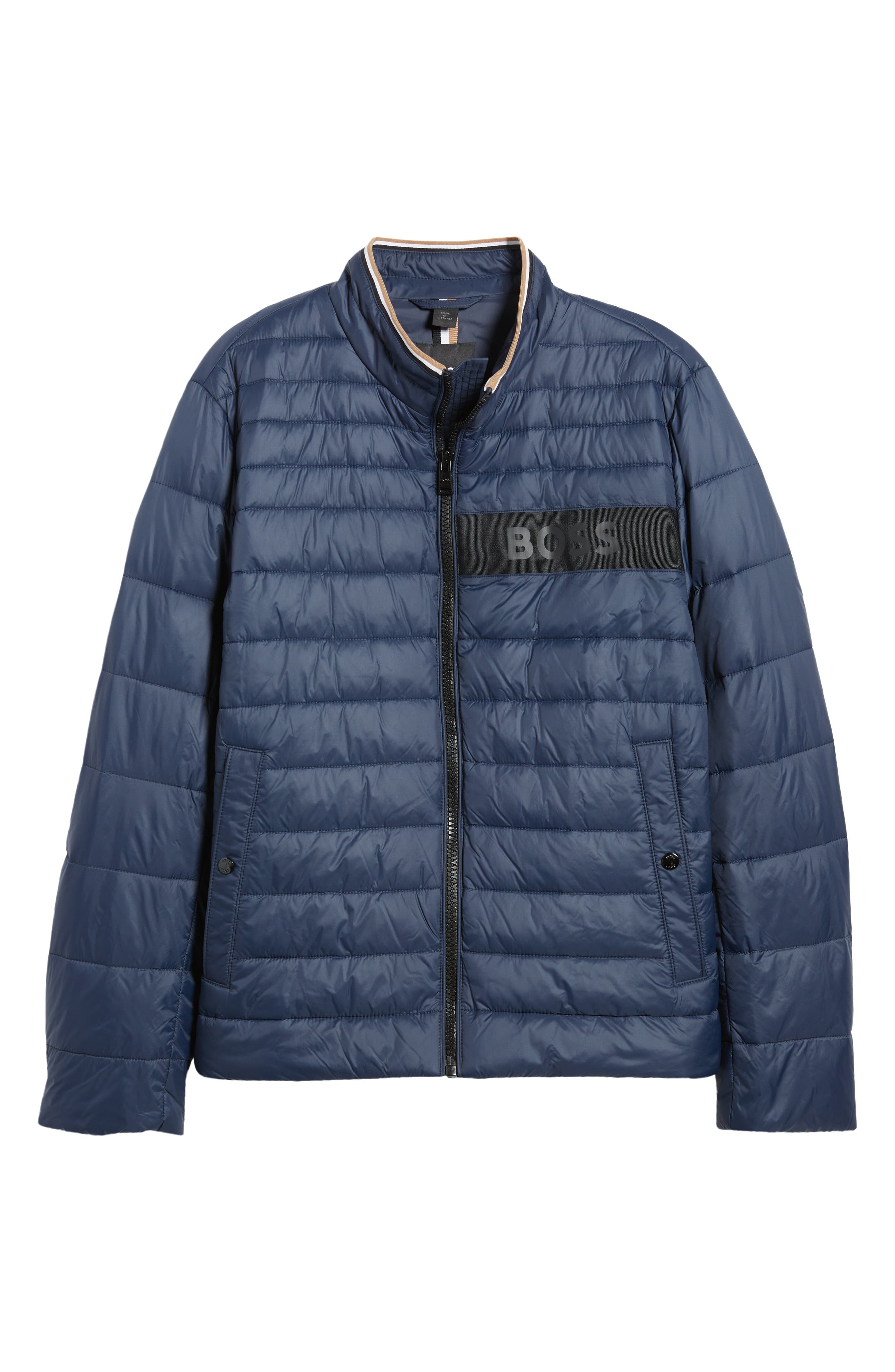 BOSS Darolus Quilted Puffer Jacket in Dk Bu at Nordstrom - 6