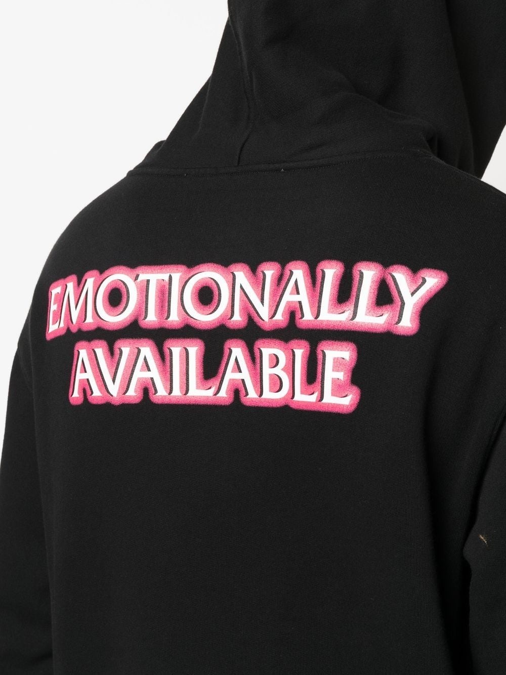 slogan-print logo hoodie - 5