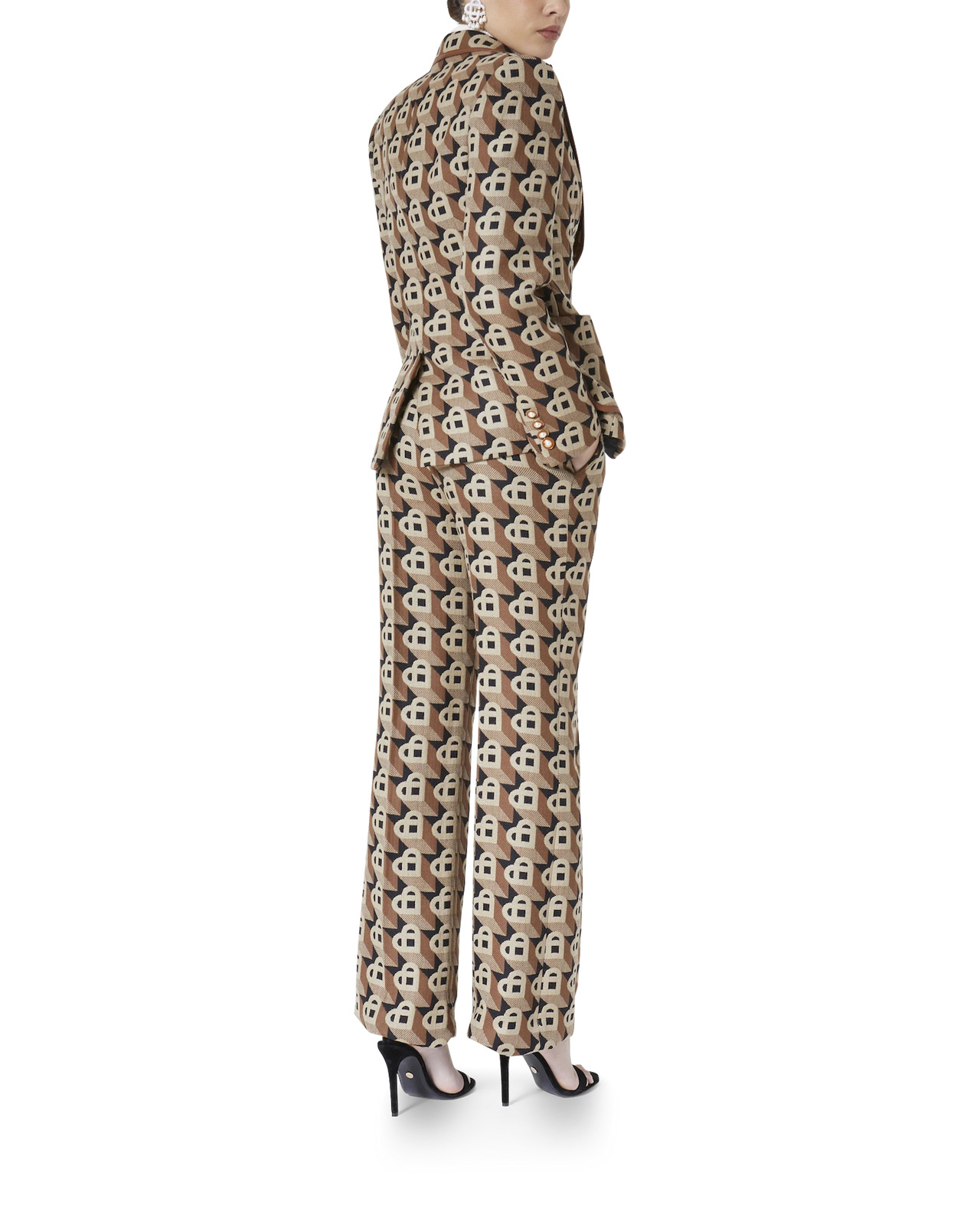 Heart Jacquard Trousers - 7