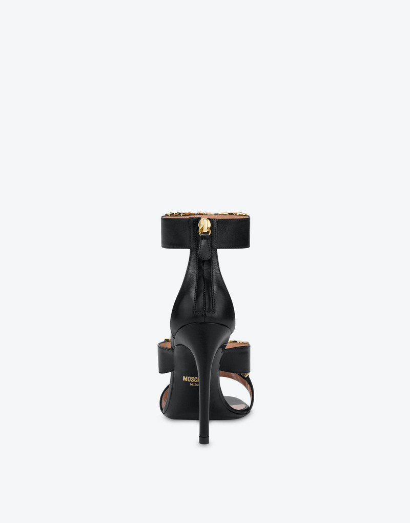 MOSCHINO COUTURE MILANO CALFSKIN SANDALS 2