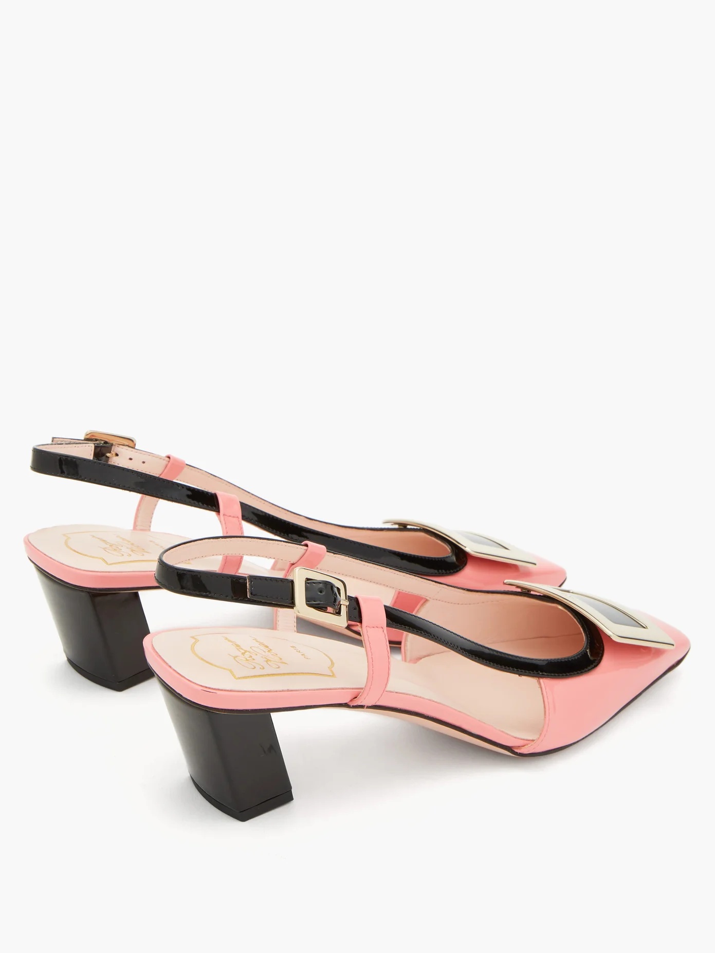 Belle Vivier patent-leather slingback pumps - 4