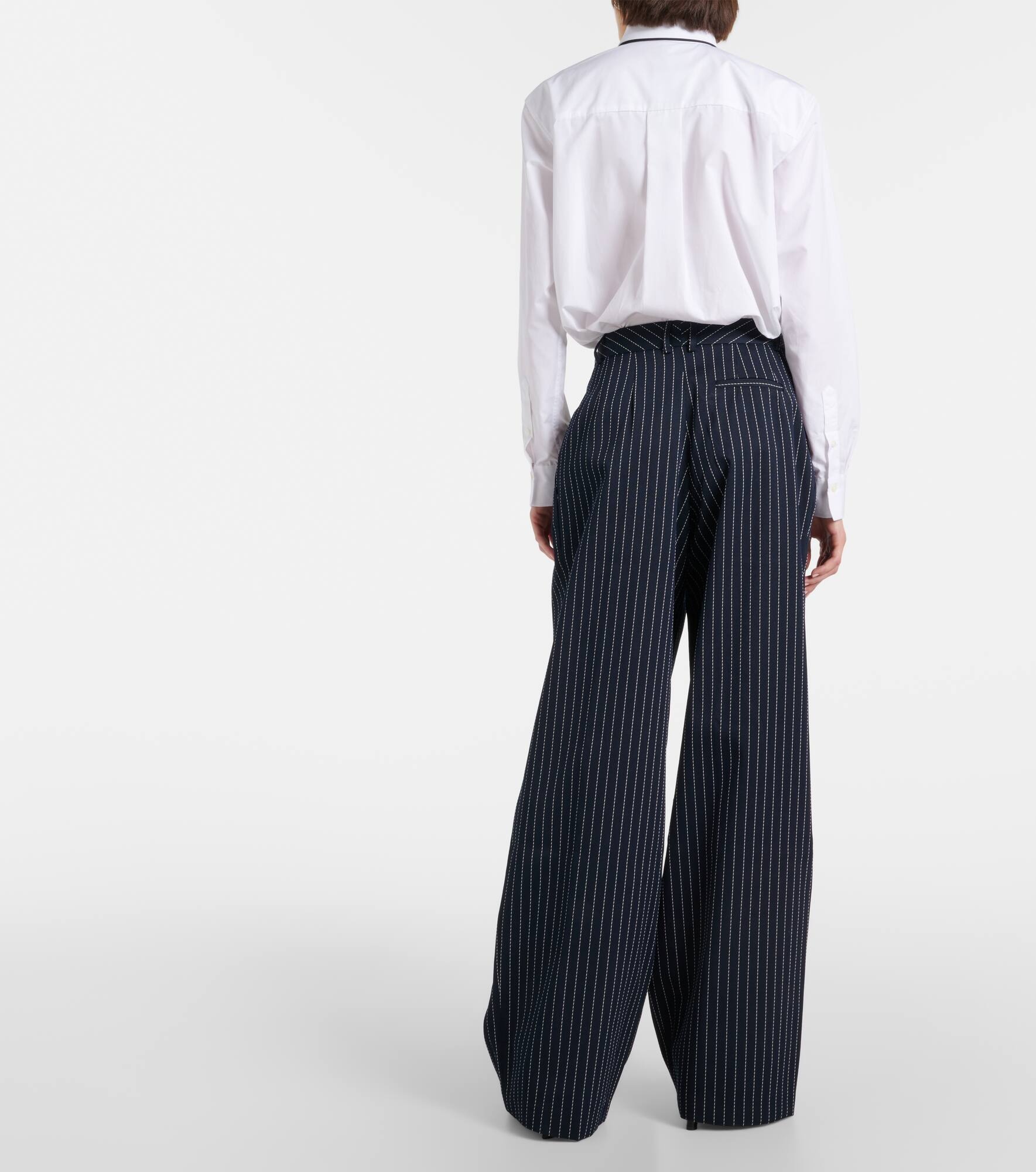 Ripley pinstripe twill wide-leg pants - 3