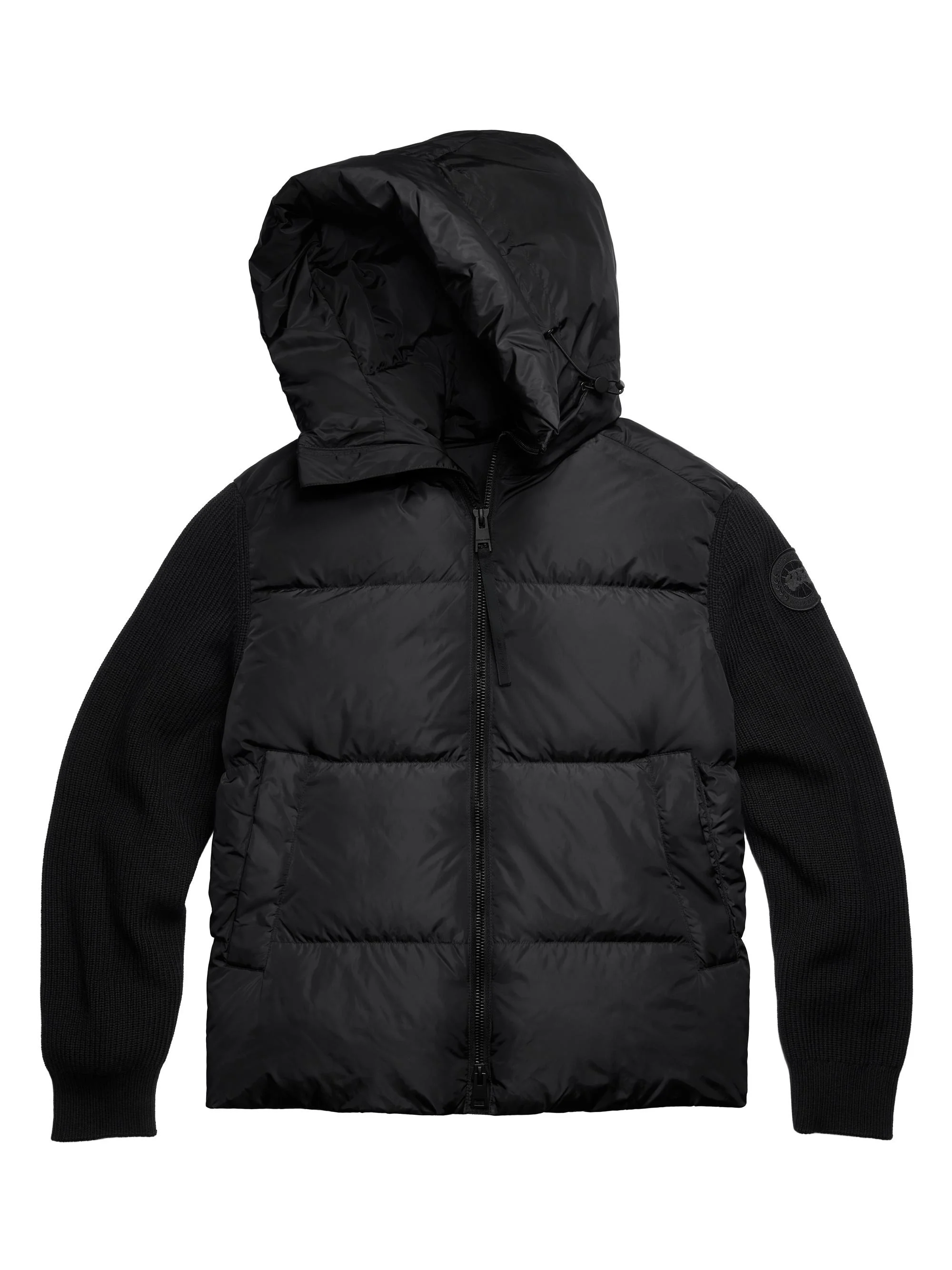 Men's Hybridge Grove Hooded Jacket - Black - 1