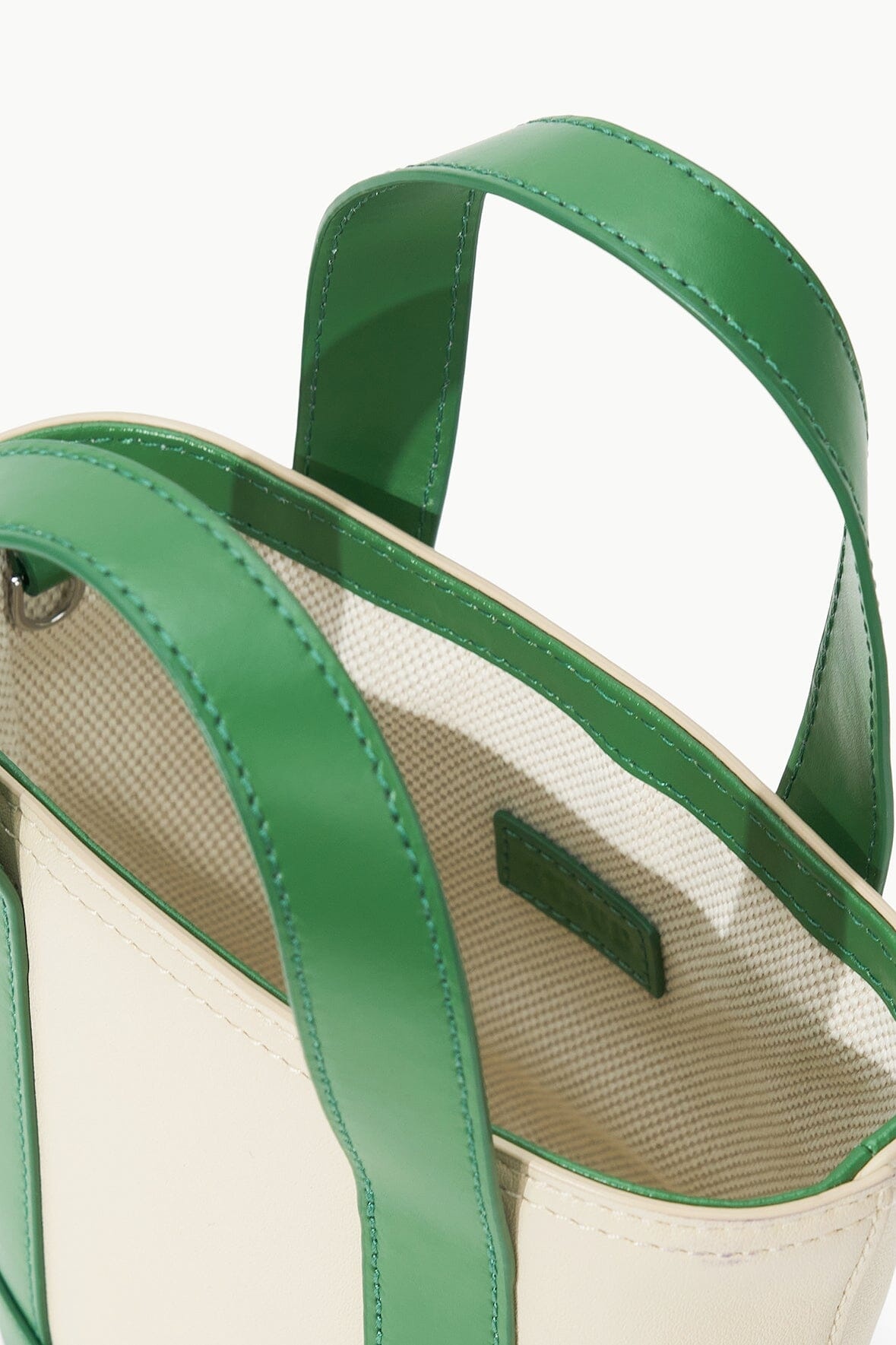 STAUD ALLORA MICRO TOTE CREAM LEAF - 4