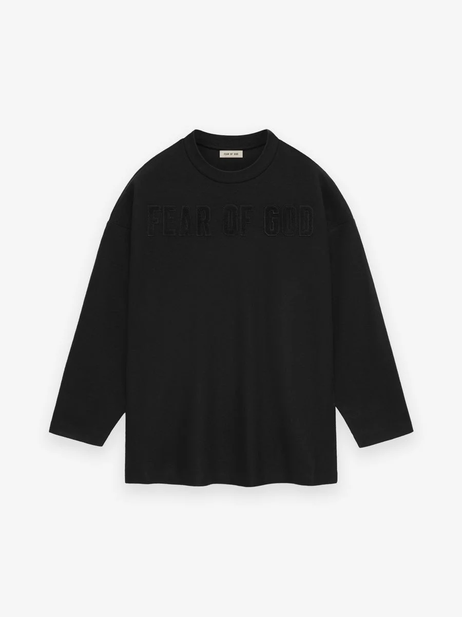 Merino Logo Patch Long Sleeve Tee - 1