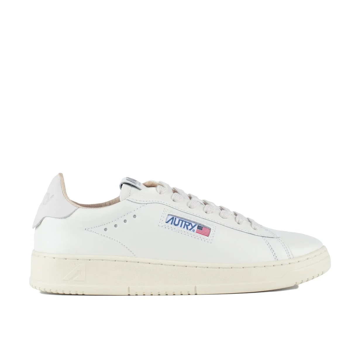 Autry Dallas Low White Leather Sneakers - 1