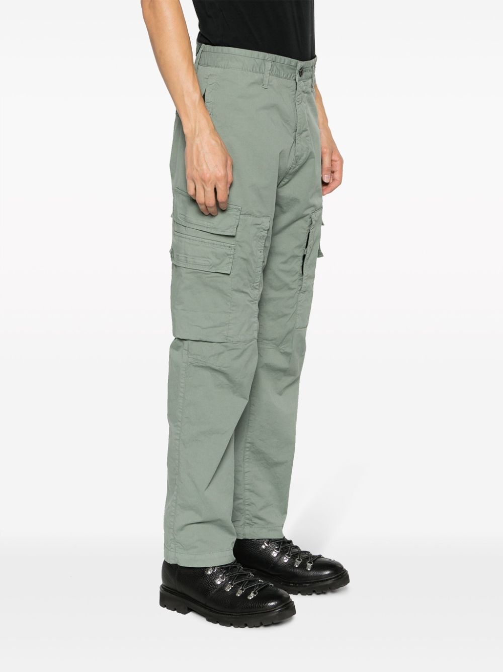 straight-leg cargo trousers - 3