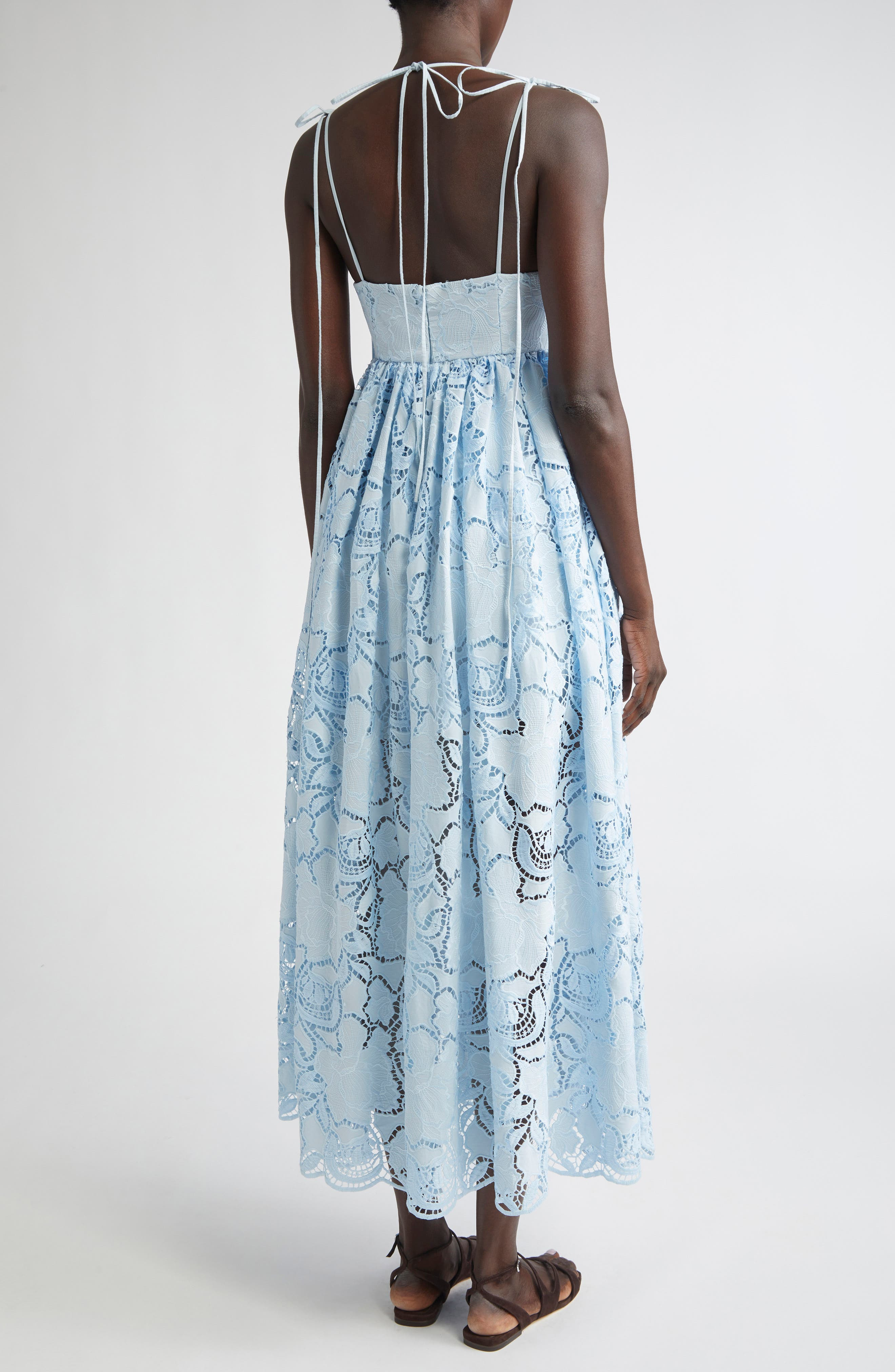 Erdem Cutwork Embroidered Dress in Dream Blue at Nordstrom - 2